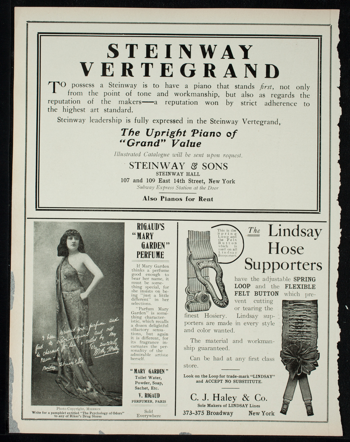 New York Philharmonic, November 1, 1910, program page 4