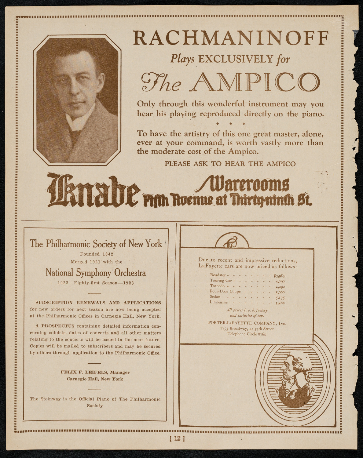 Graduation: Packard Commercial School, May 25, 1922, program page 12