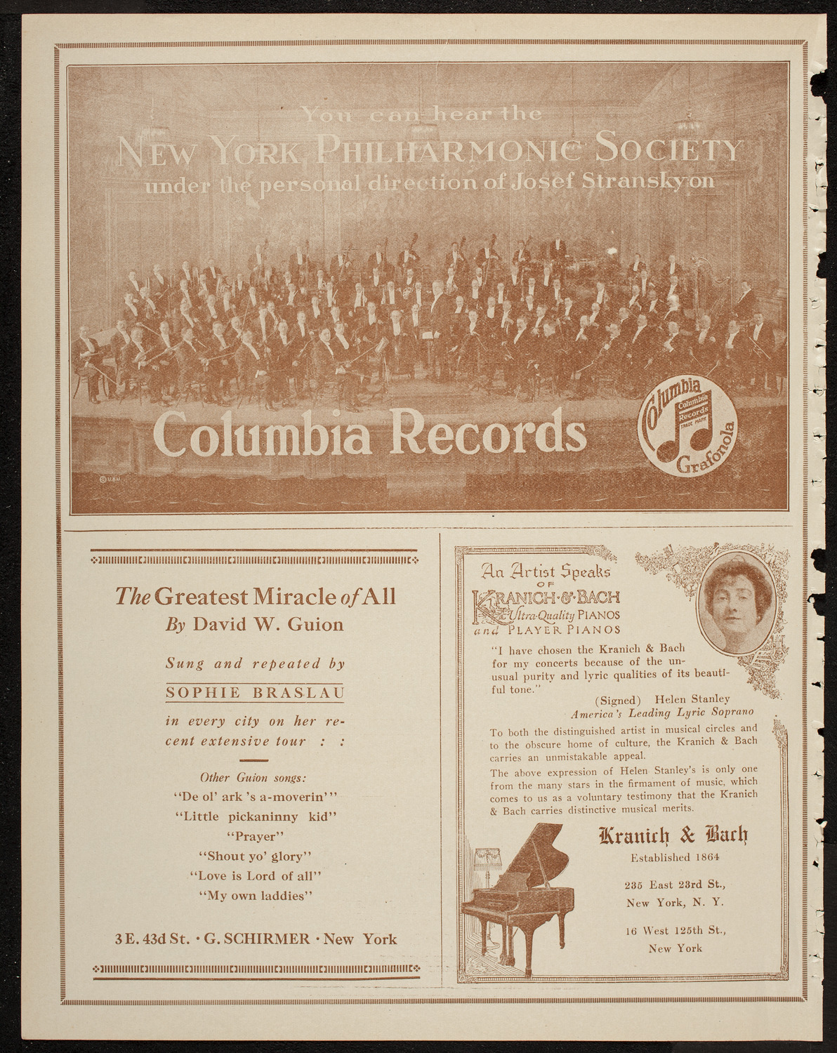 New York Philharmonic, March 28, 1920, program page 6