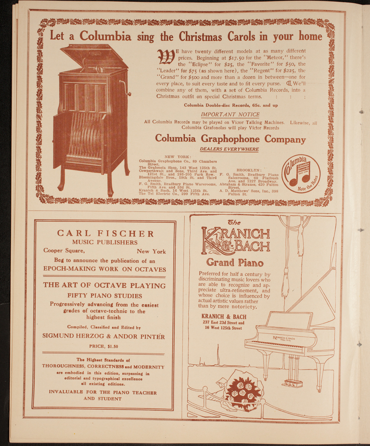 People's Symphony Concert, December 20, 1914, program page 6