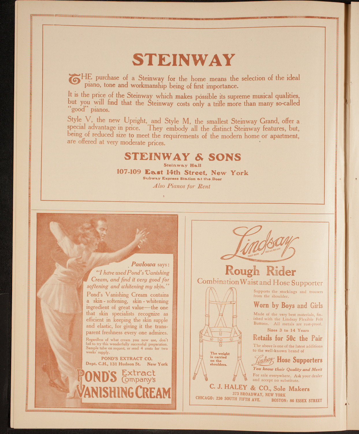 Julia Culp, Contralto, January 5, 1915, program page 4