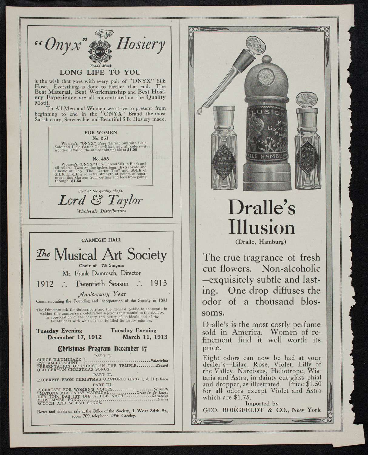 Elmendorf Lecture: Yellowstone Park, November 10, 1912, program page 8