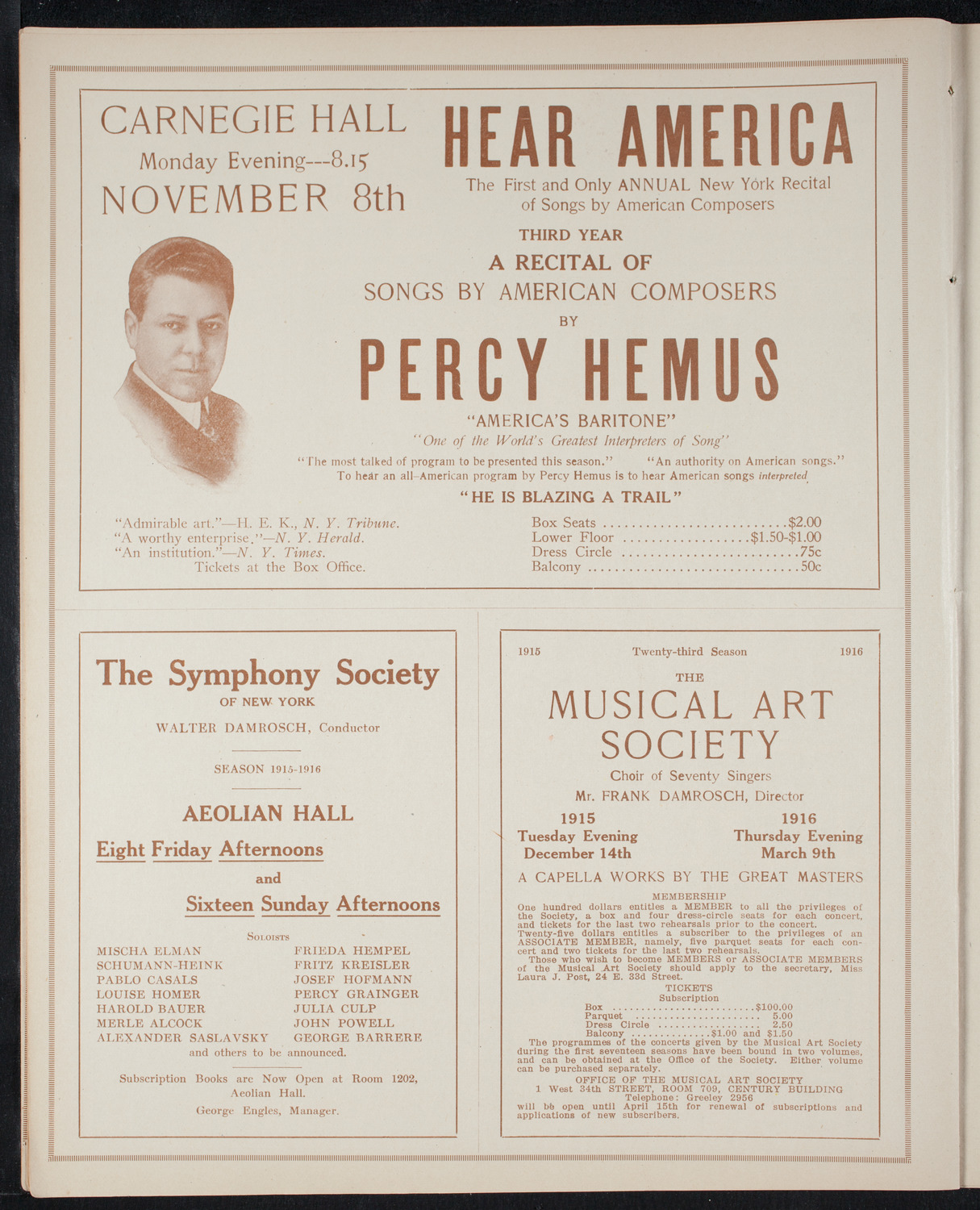 Columbus Day Celebration, October 12, 1915, program page 8