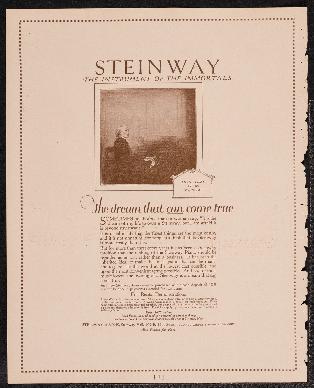 Hulda Lashanska, Soprano, November 26, 1921, program page 4