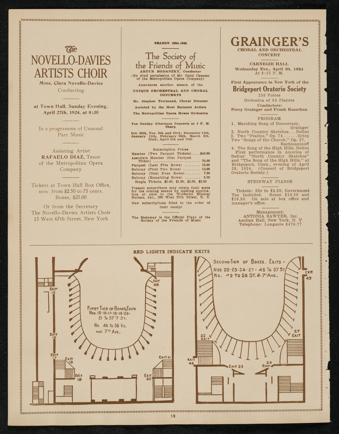 Lecture by Howard Carter, April 27, 1924, program page 10