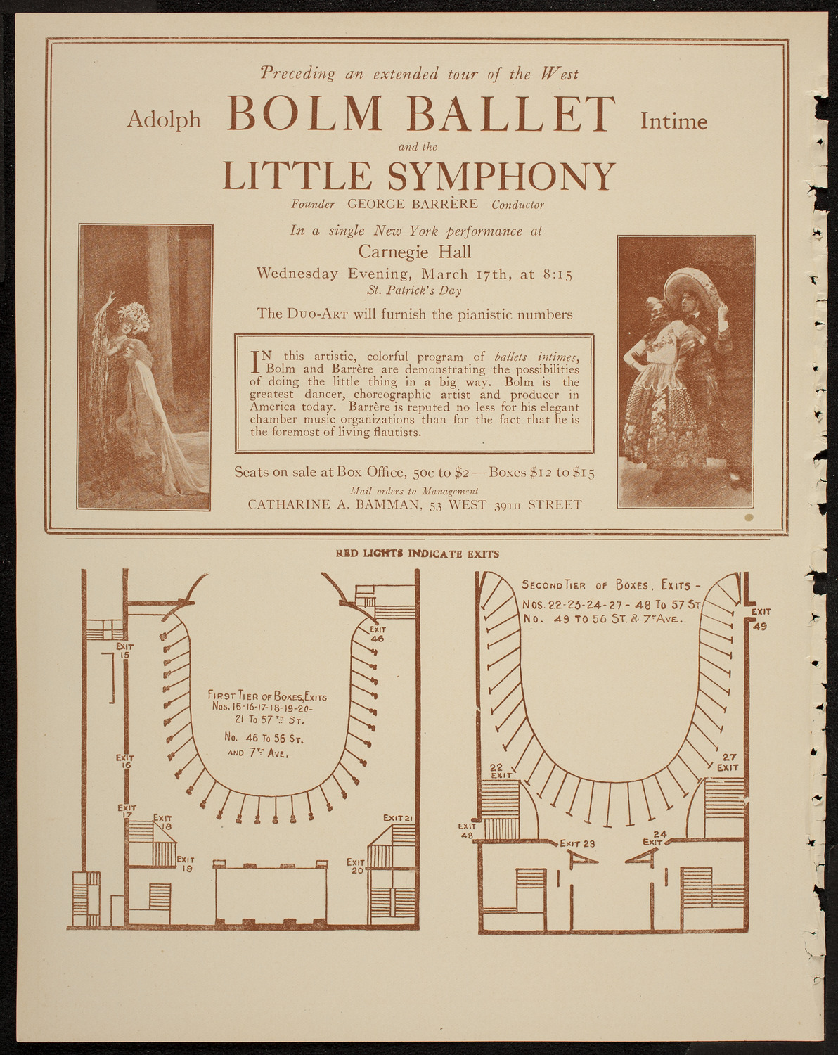 New York Philharmonic, March 12, 1920, program page 10