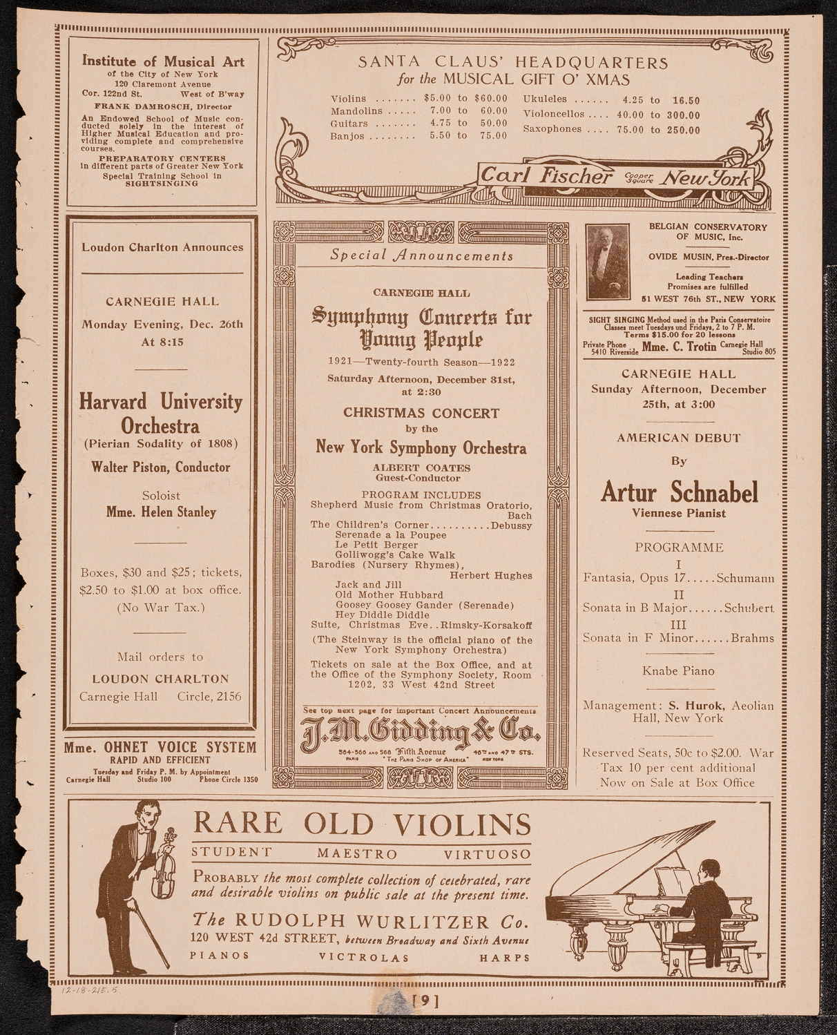 Newman Traveltalks: Switzerland, December 18, 1921, program page 9