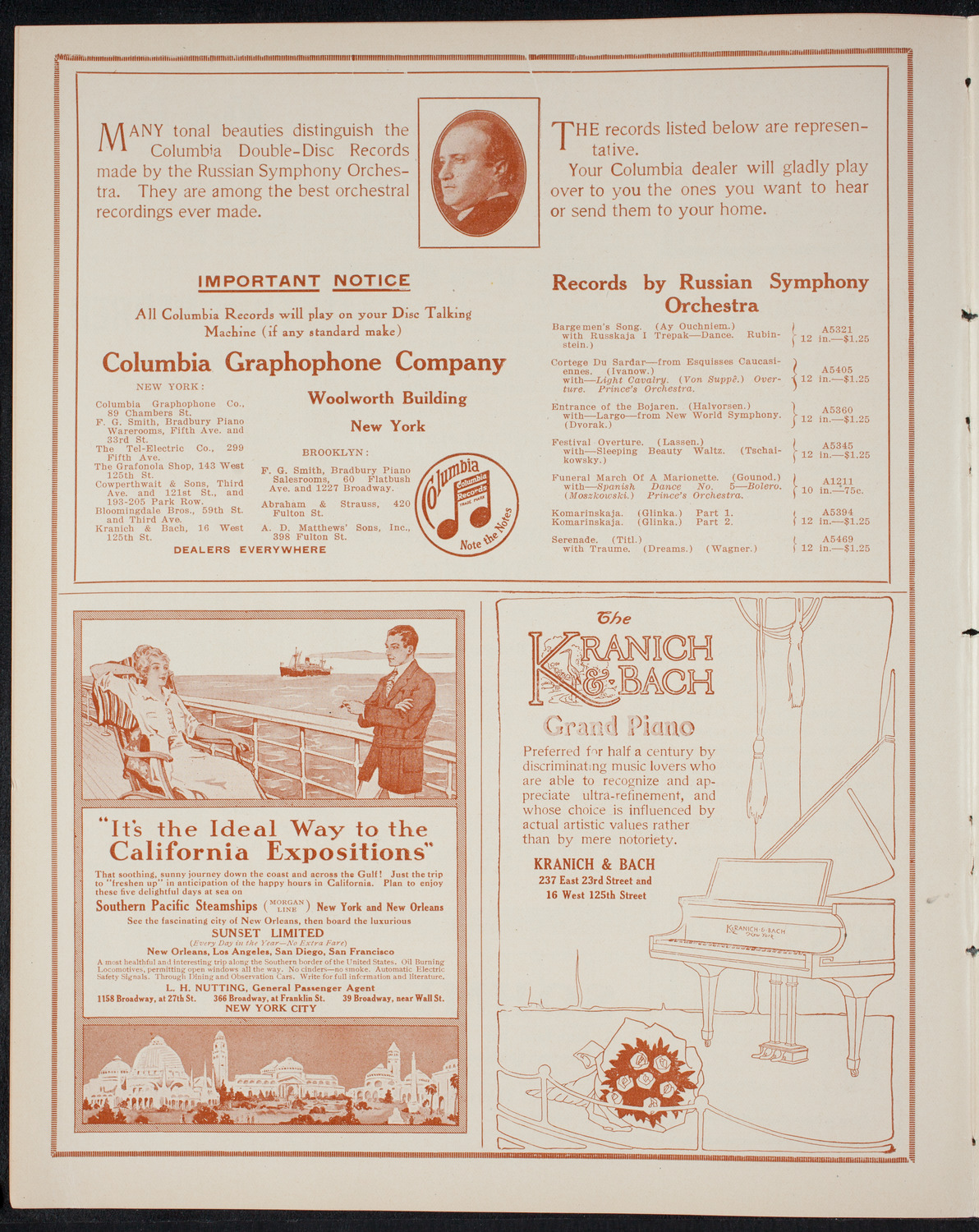 Boston Symphony Orchestra, March 18, 1915, program page 6