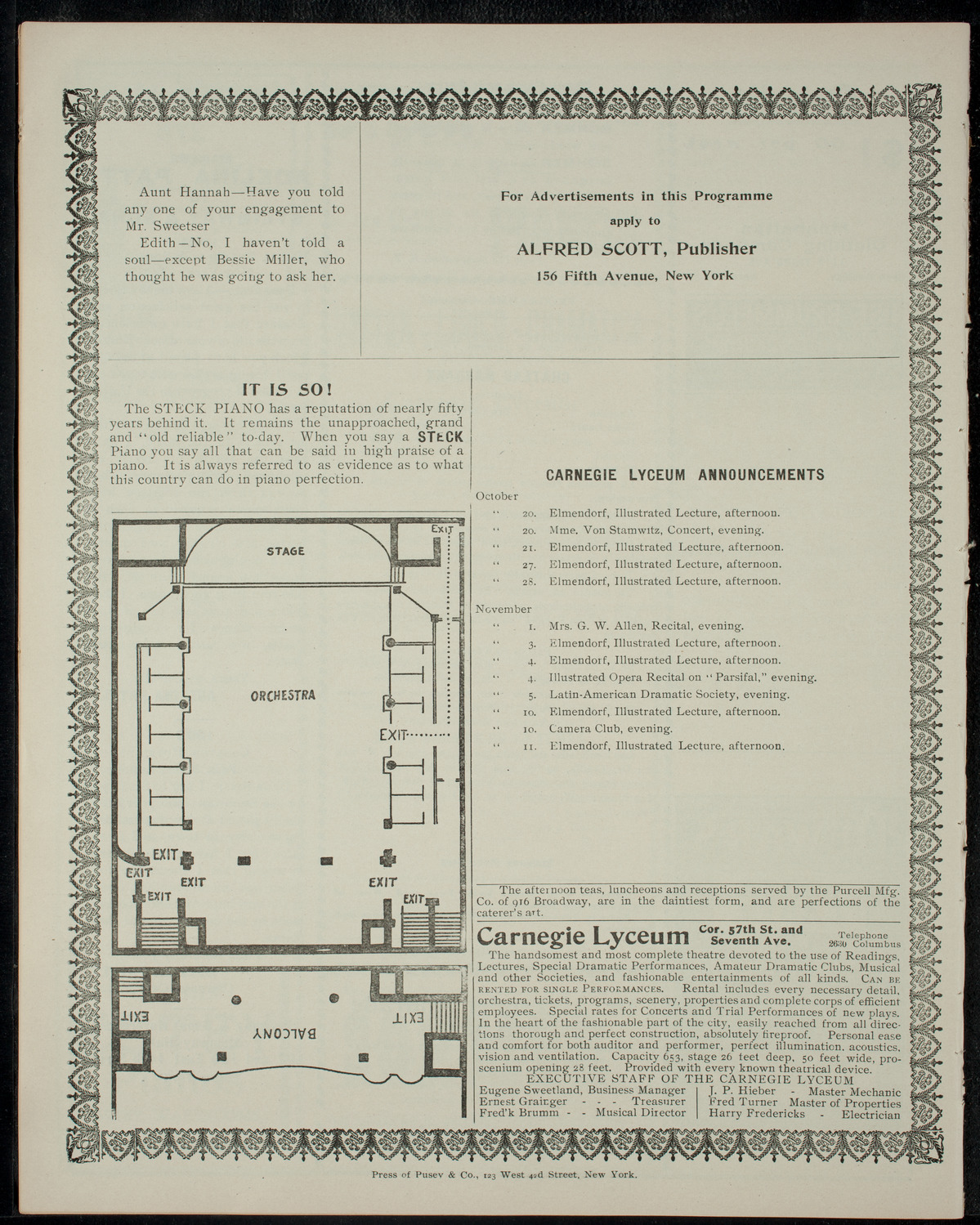 Función Lírico-Dramática a Beneficio del Niño Violinista Jose M. Namias, October 8, 1904, program page 4