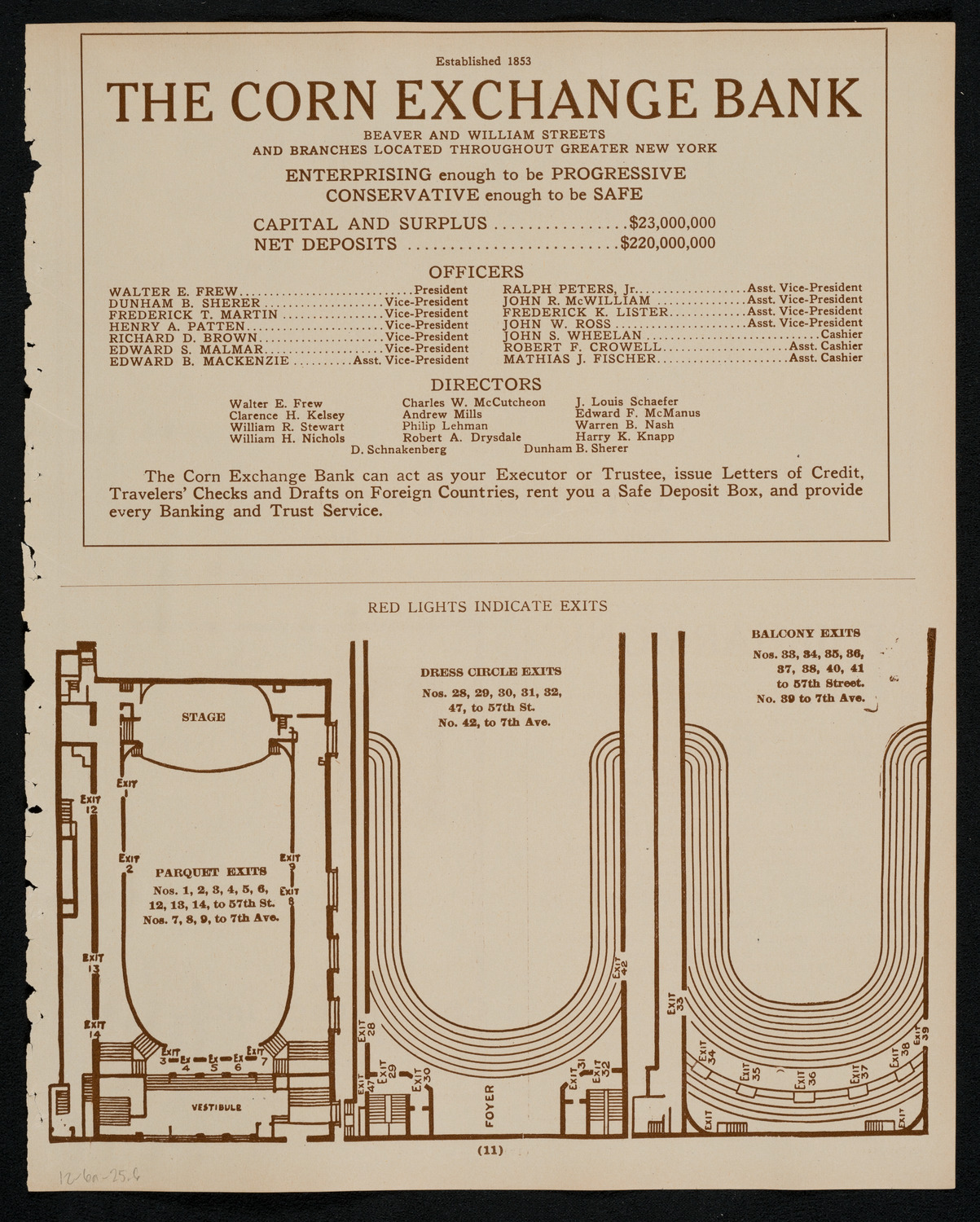 New York Philharmonic, December 6, 1925, program page 11