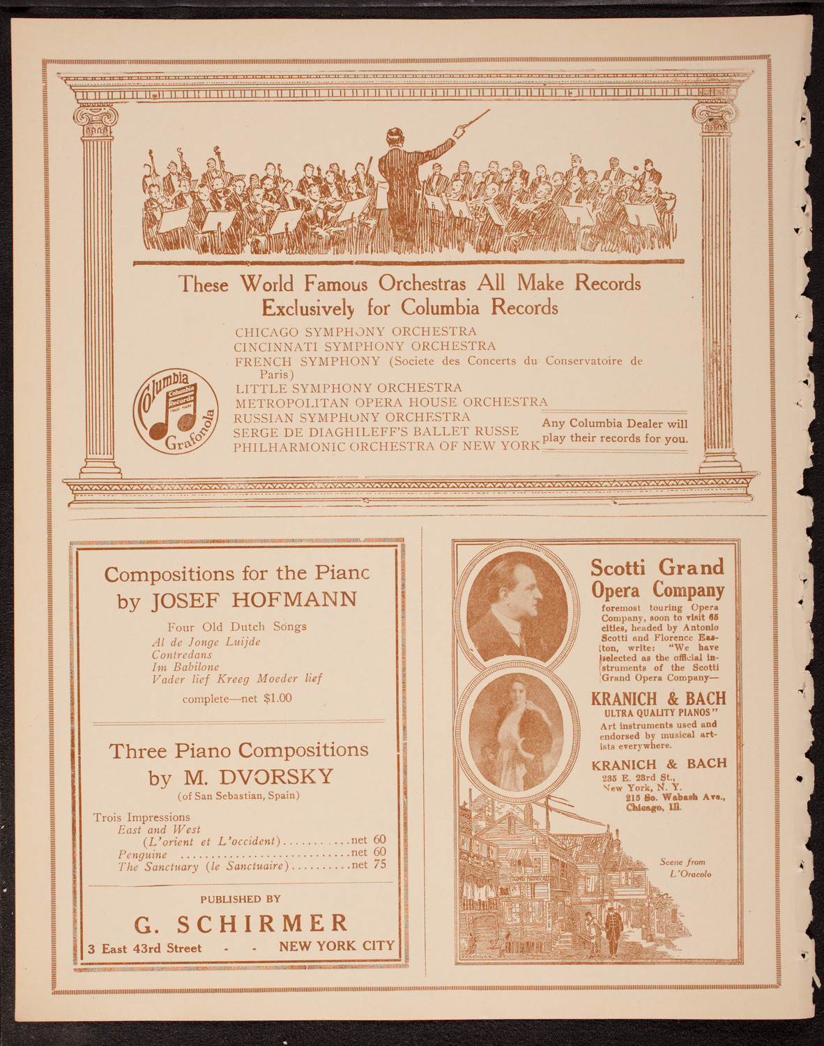 Nina Tarasova, Folk Singer, November 22, 1919, program page 6