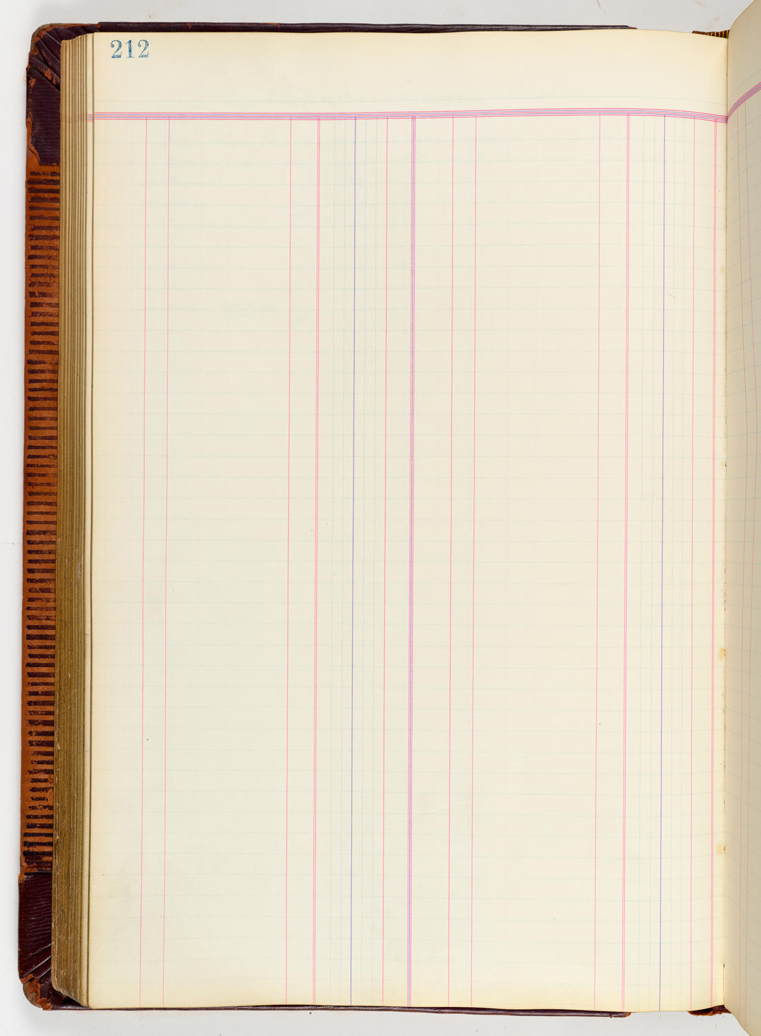 Music Hall Accounting Ledger, volume 3, page 212