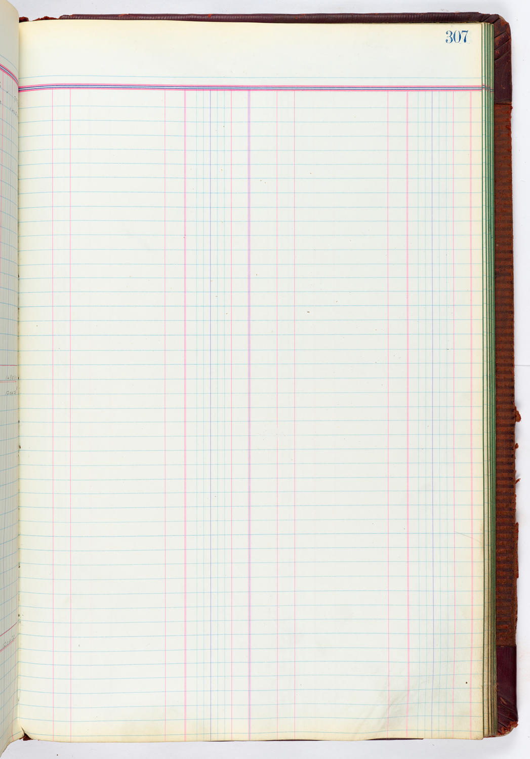 Music Hall Accounting Ledger, volume 4, page 307