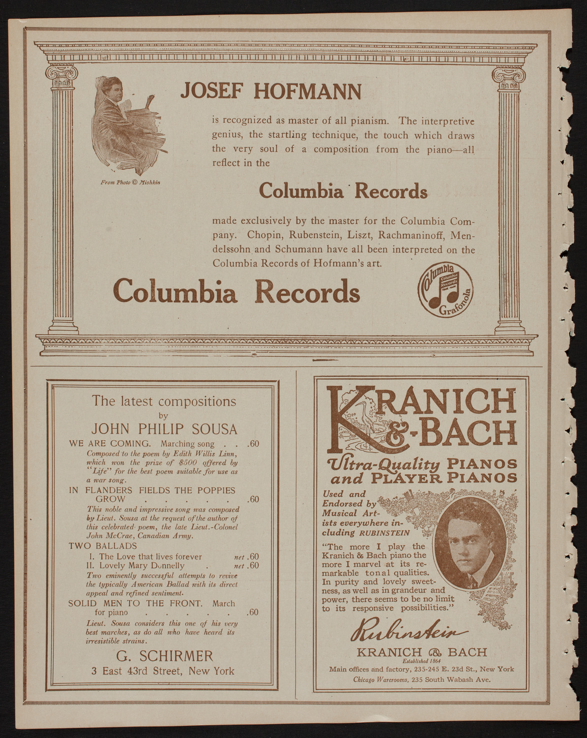 Russian Symphony Society of New York, March 23, 1918, program page 6