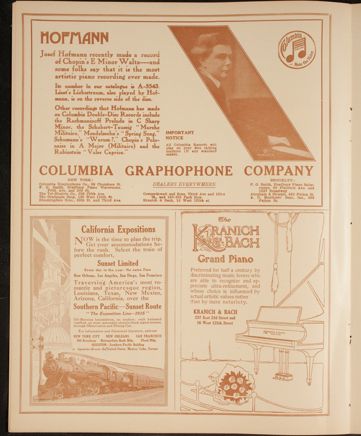 Burton Holmes Travelogue: Germany and Austria, February 8, 1915, program page 6