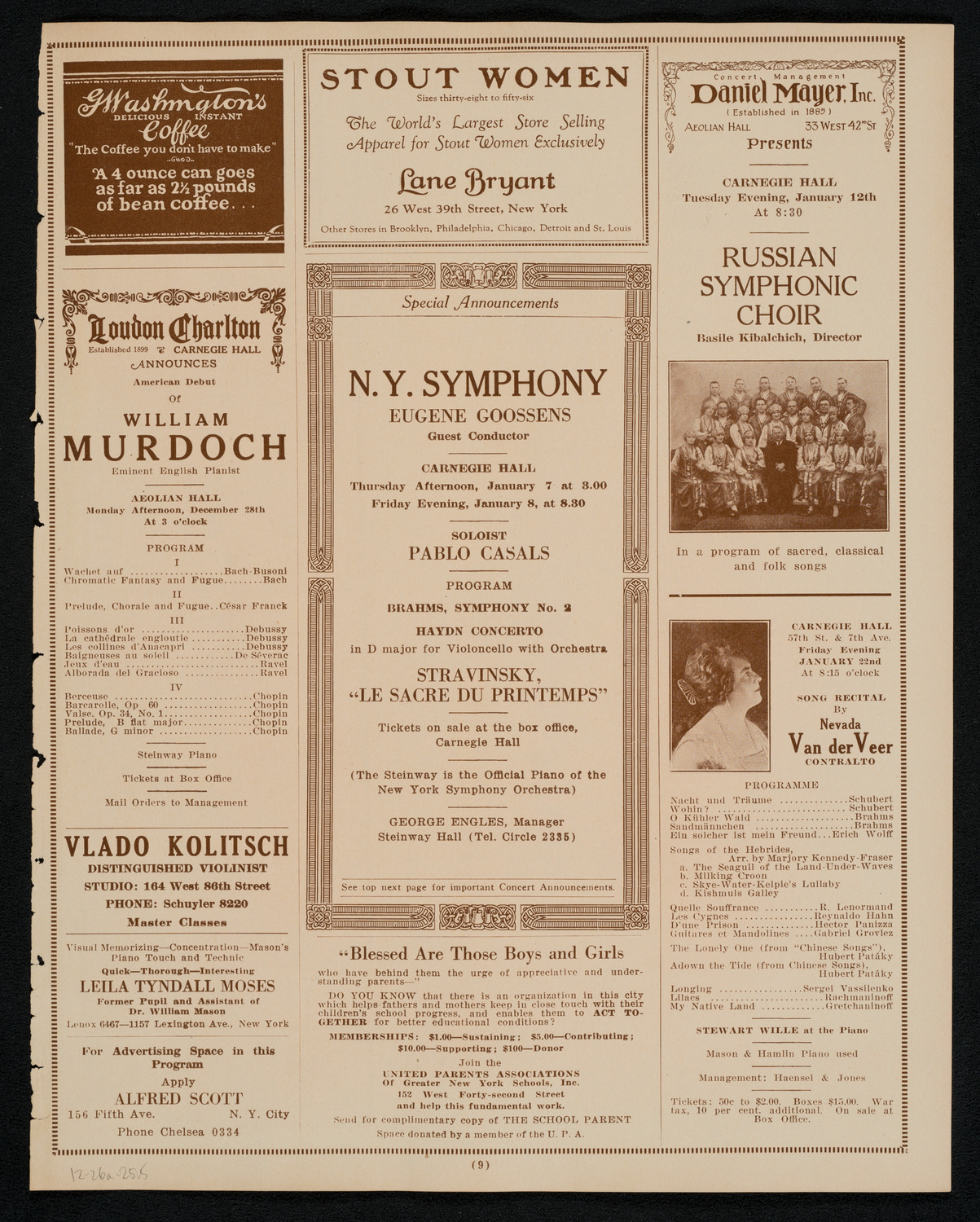 Symphony Concert for Young People, December 26, 1925, program page 9