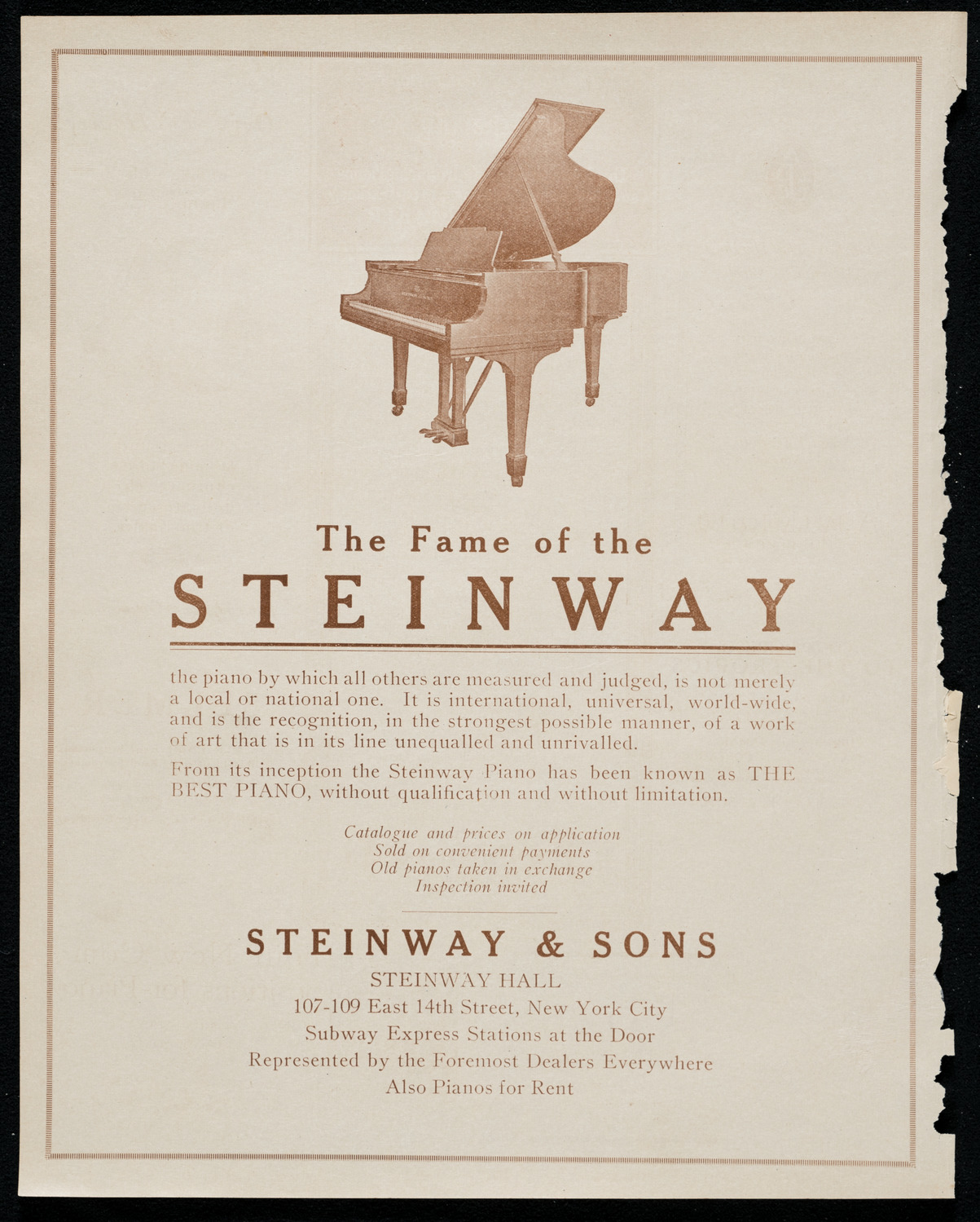 Ervin Nyiregyházi, Piano, October 18, 1920, program page 4