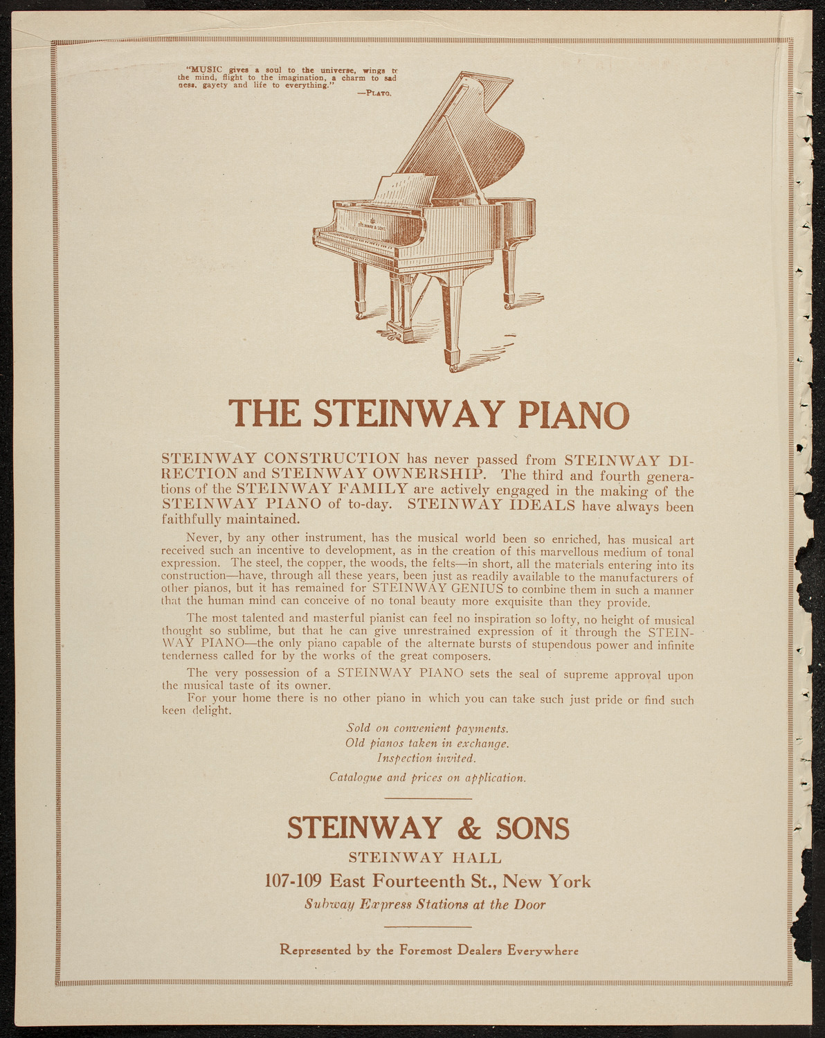 New York Philharmonic, January 23, 1920, program page 4