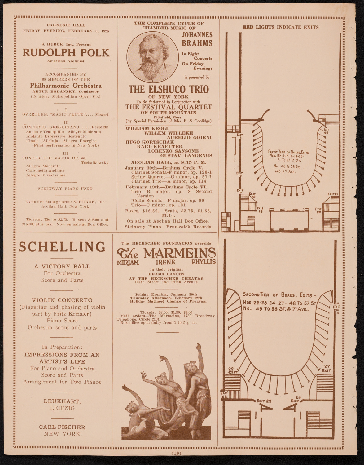 State Symphony Orchestra of New York, January 27, 1925, program page 10