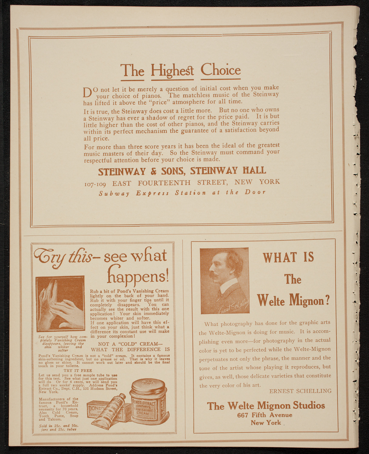 New York Philharmonic, January 5, 1917, program page 4