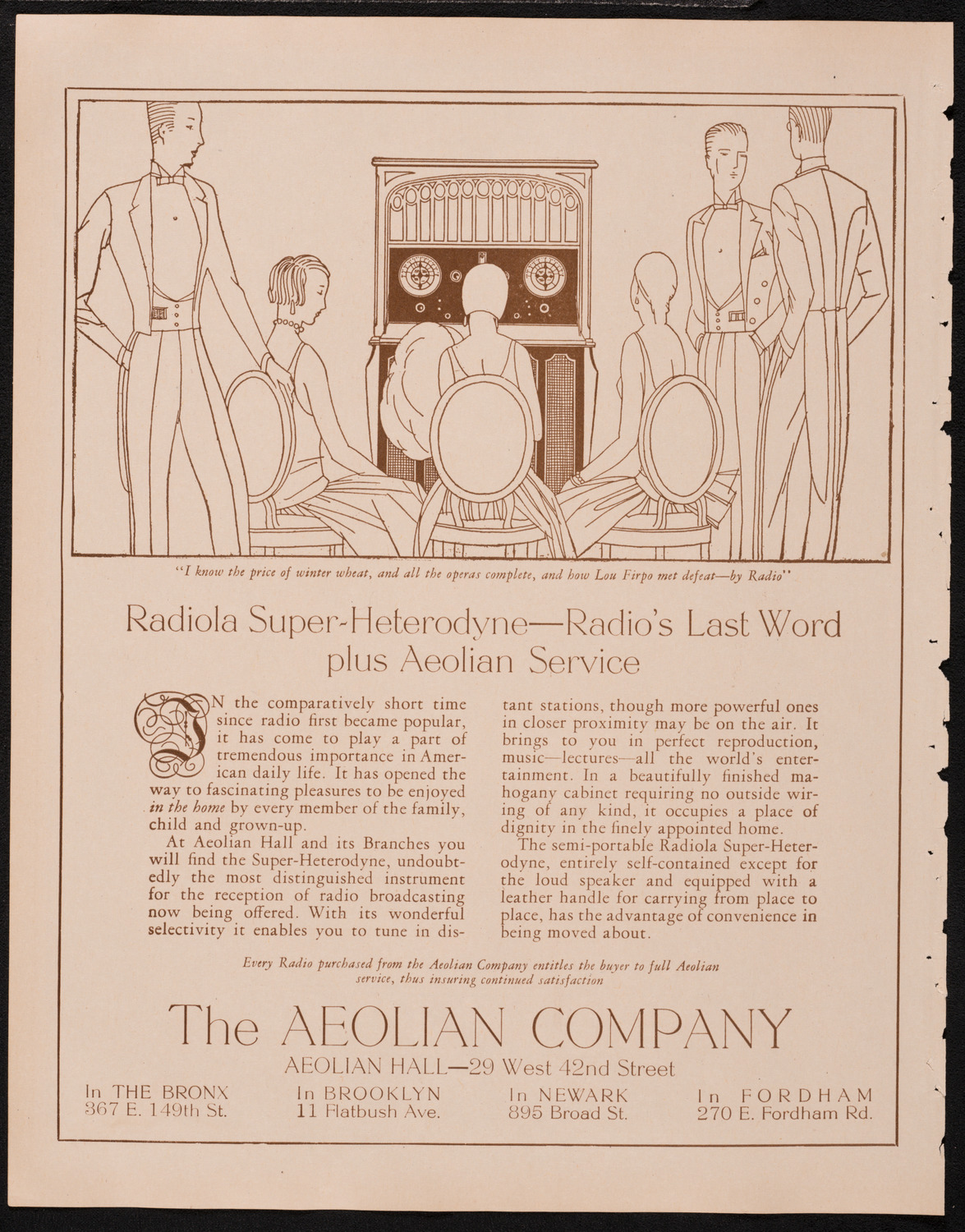 New York Philharmonic, February 6, 1925, program page 2