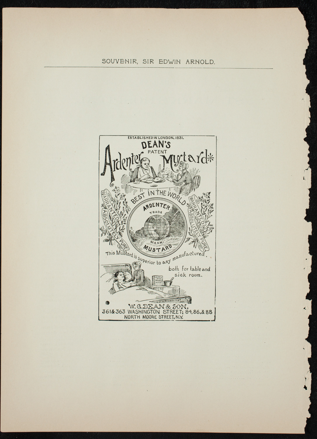 Lecture by Sir Edwin Arnold, November 4, 1891, program page 24