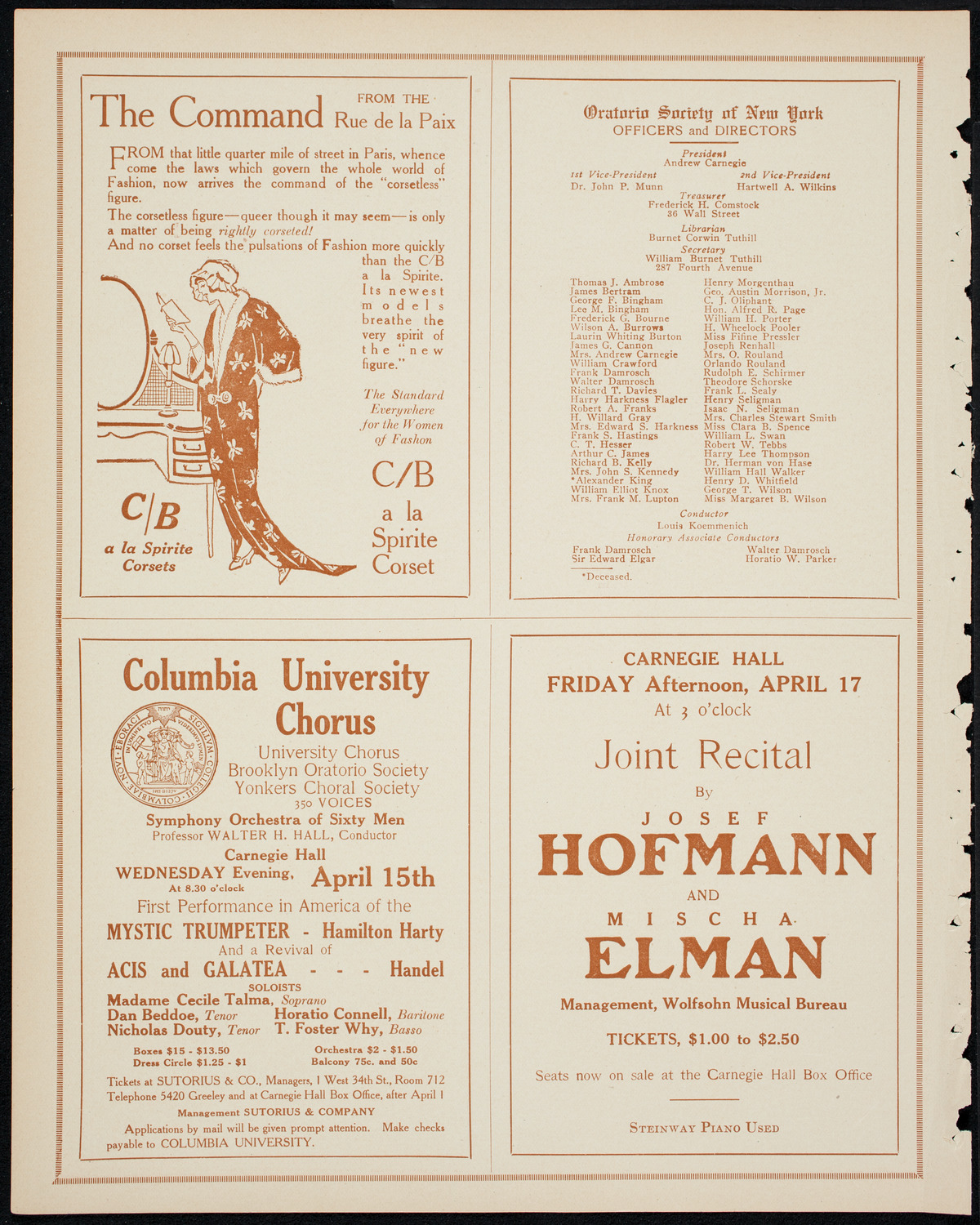 Newman Traveltalks: Vienna, April 5, 1914, program page 8