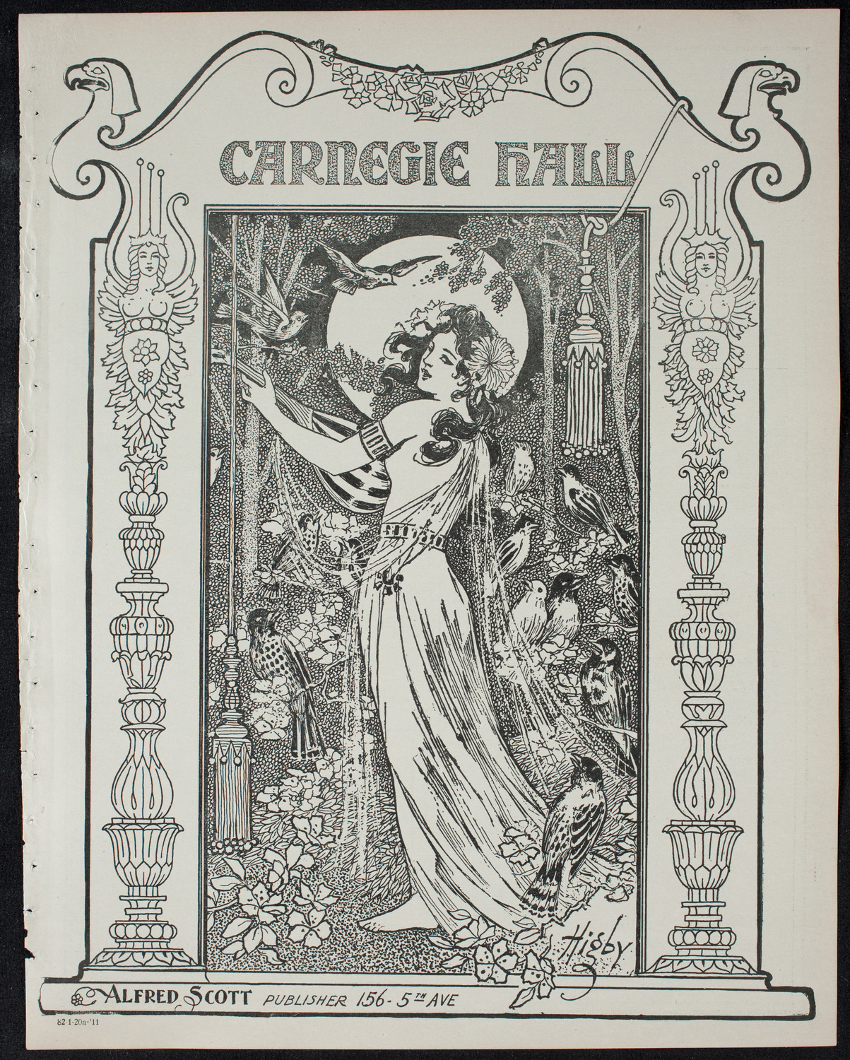 New York Philharmonic, January 20, 1911, program page 1