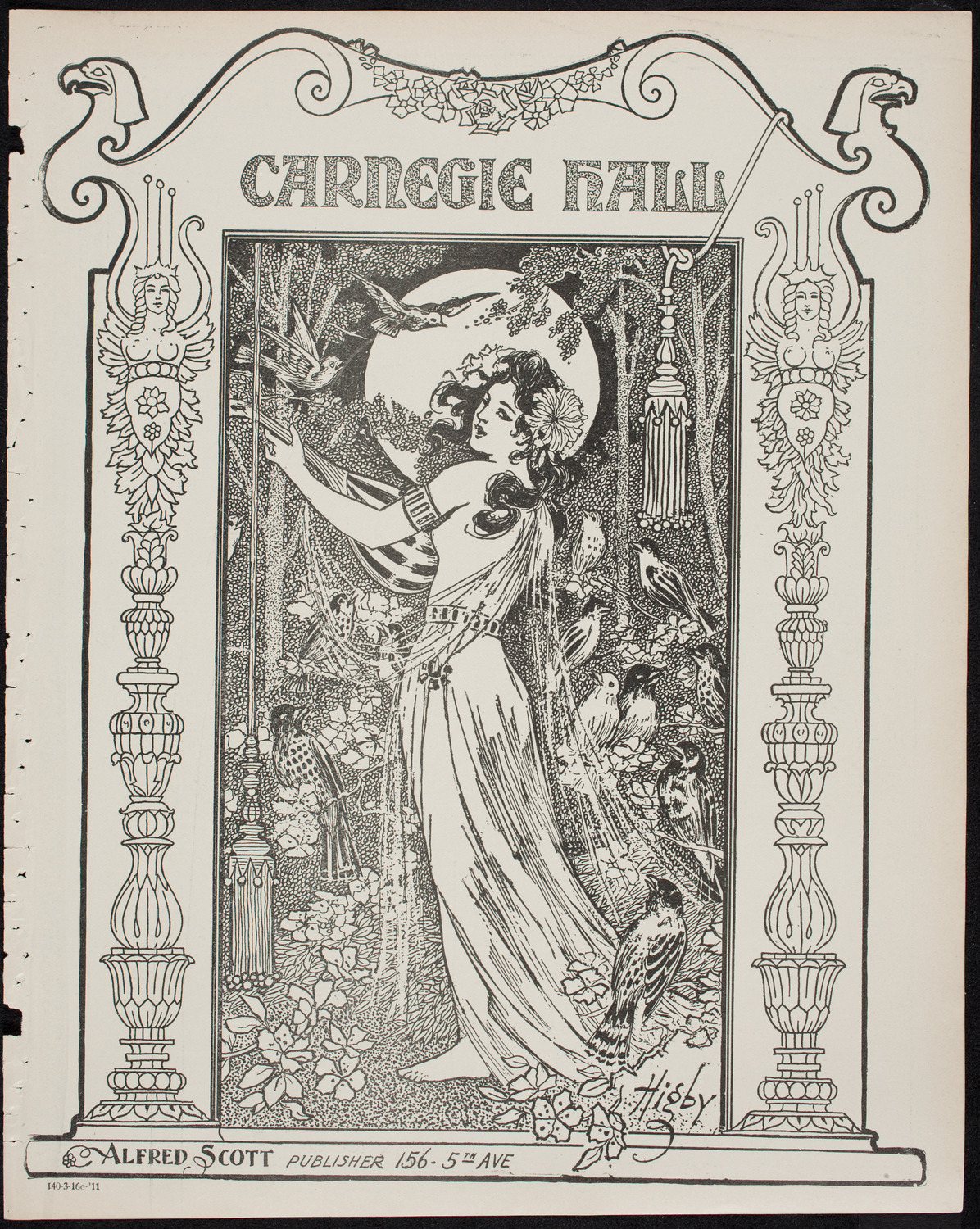 Musical Art Society of New York, March 16, 1911, program page 1