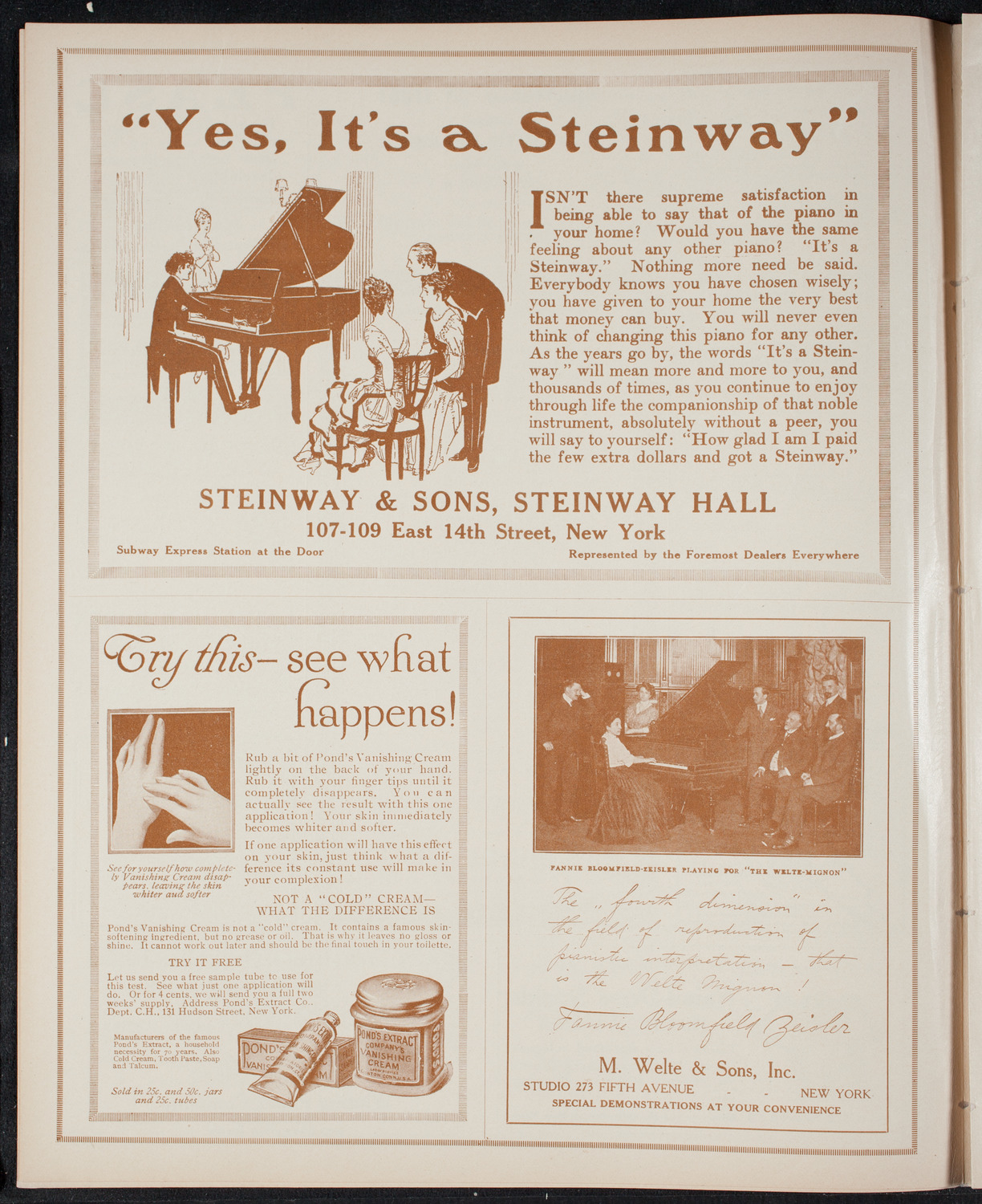 Roy Chandler's South American Series: Spring Byington-Chandler "A Trip to the Argentine", November 25, 1915, program page 4