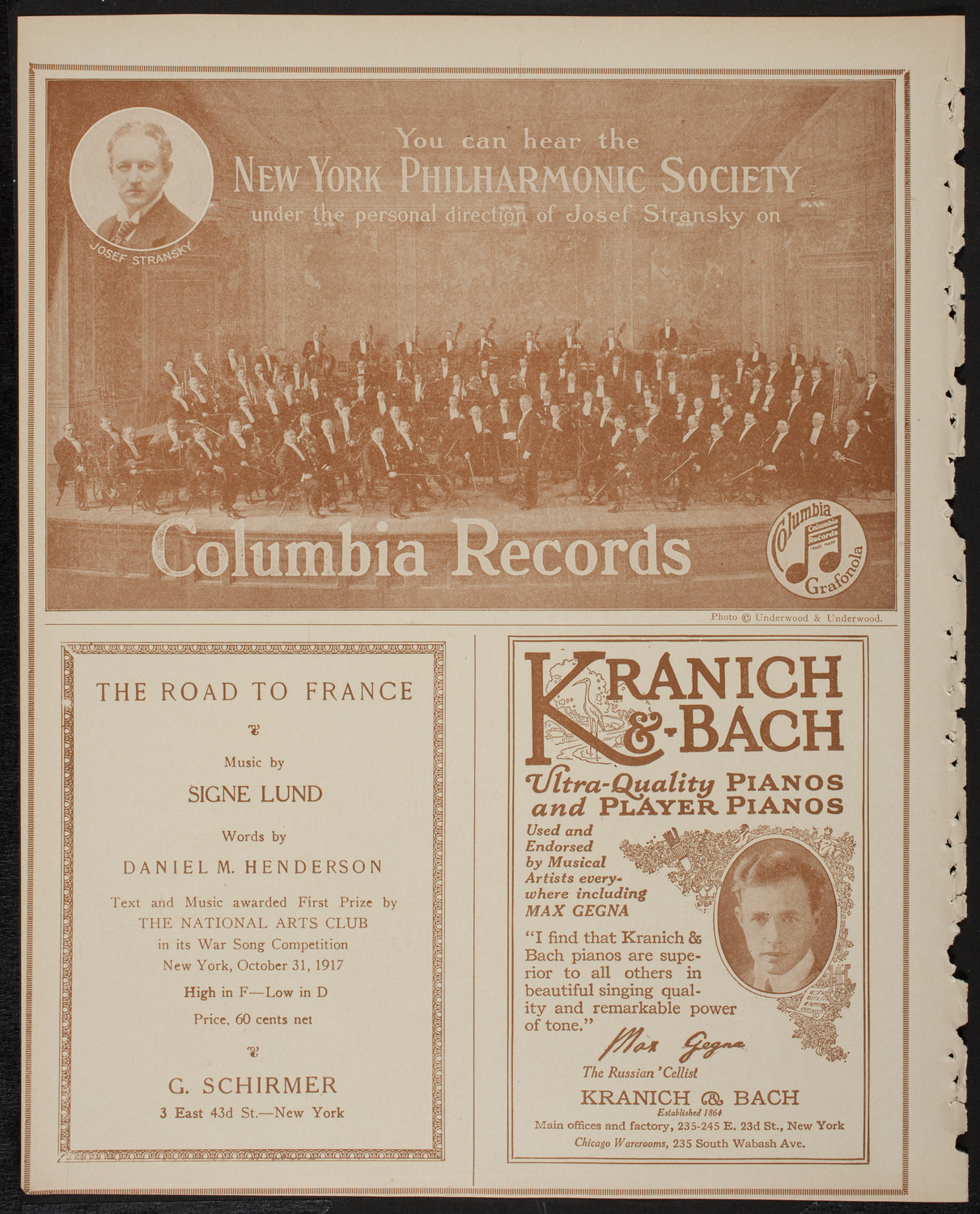 New York Philharmonic: Beethoven-Brahms Festival, January 18, 1918, program page 6