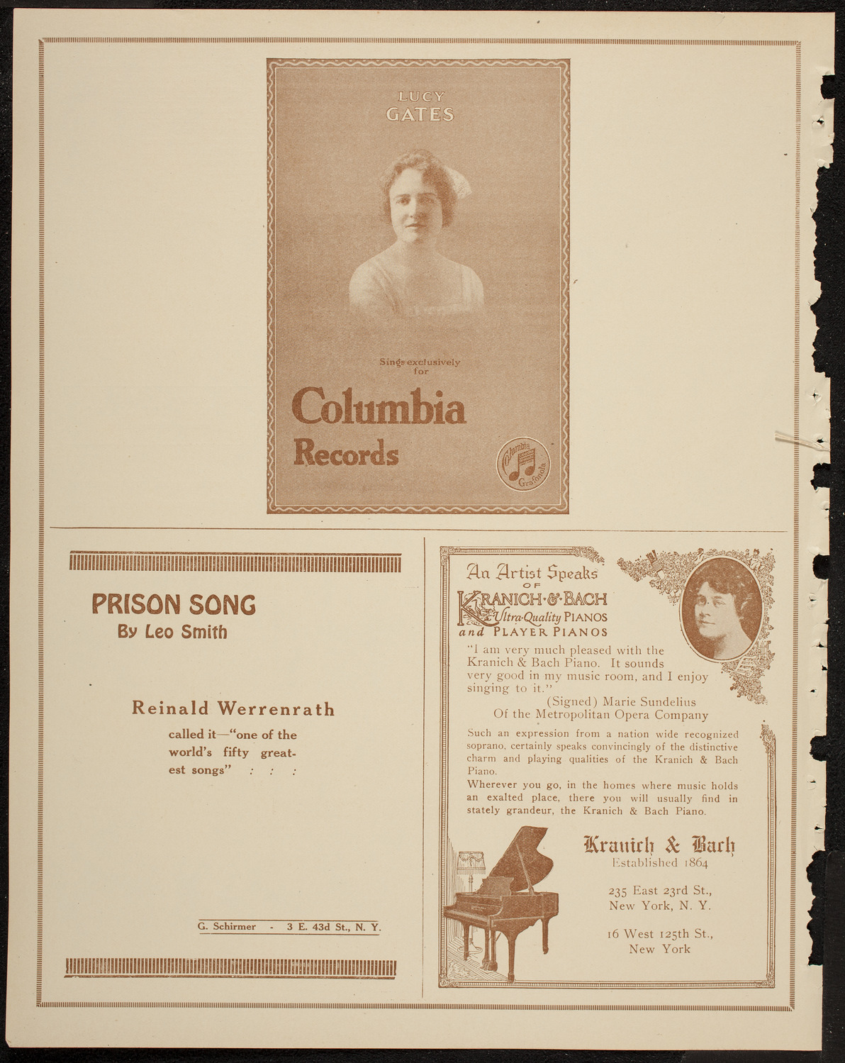 Benefit: Relief Association of Hebrew Settlement Workers, March 8, 1920, program page 6