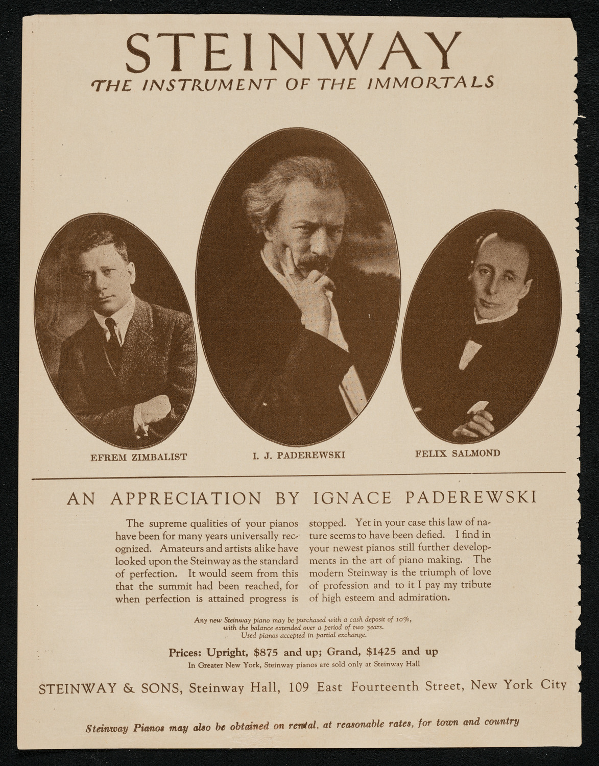 Hipolito Lazaro, Tenor, June 25, 1924, program page 4