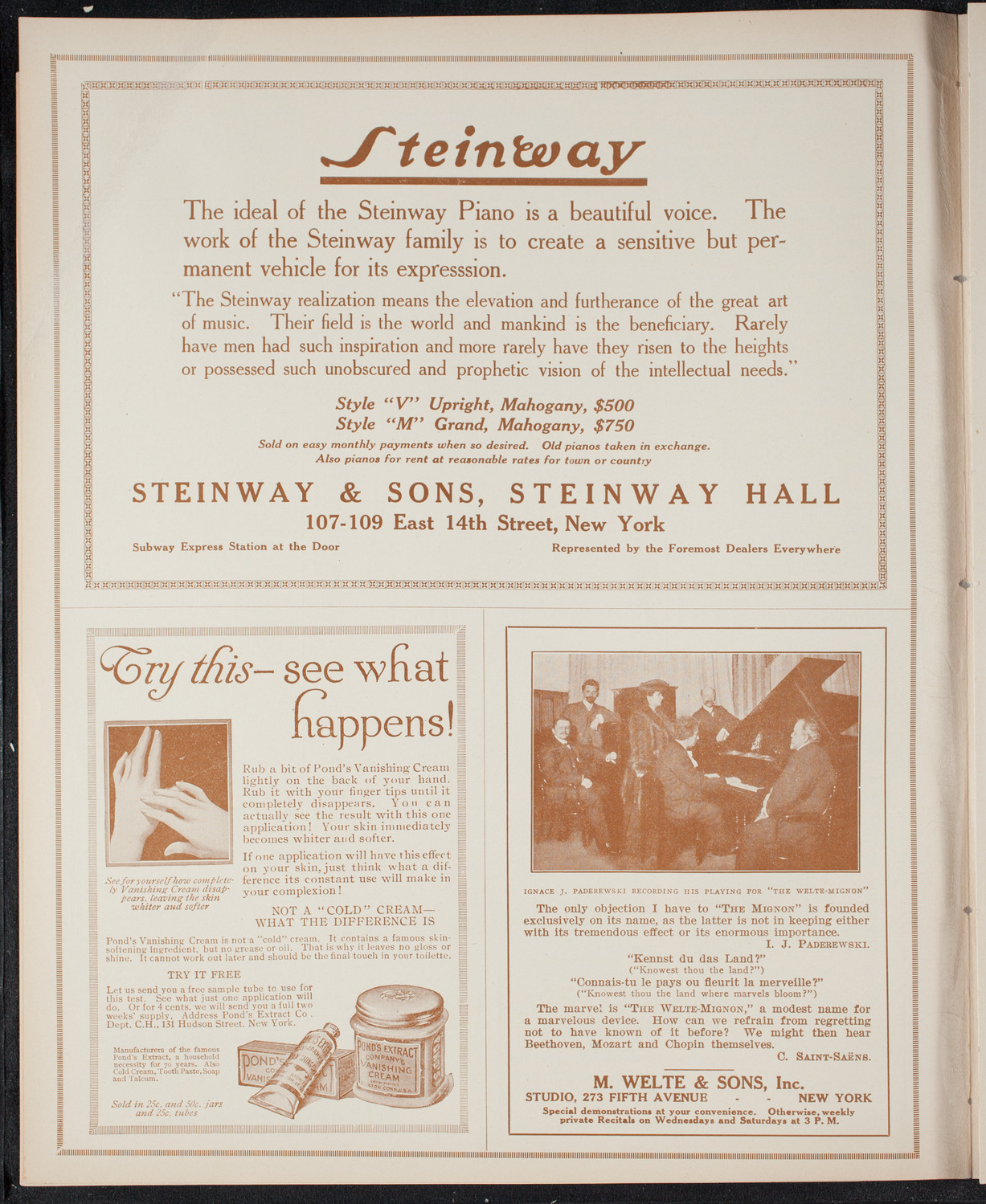 Columbia University Chorus, December 20, 1915, program page 4