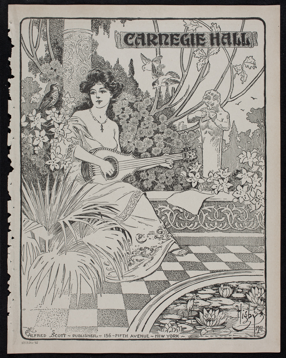 Johanna Gadski, Soprano, with the Arion Society, Liederkranz, and Volpe Symphony Society, March 24, 1912, program page 1