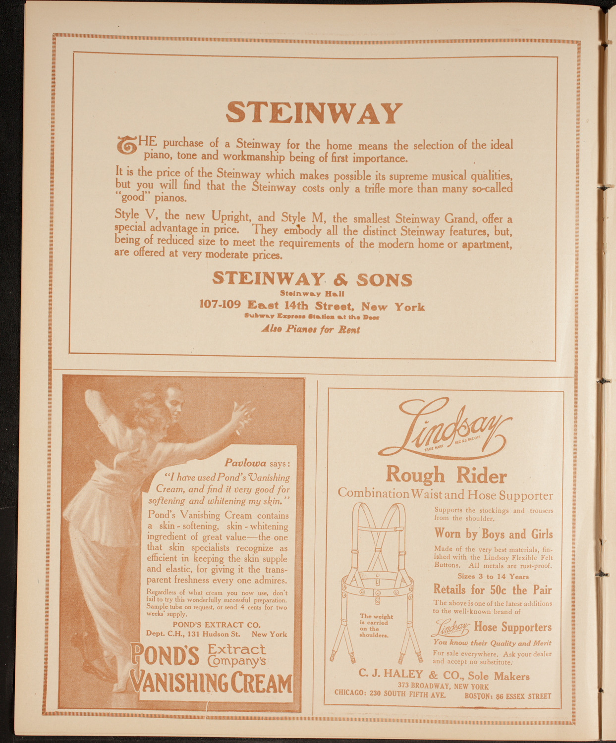 Thomas Egan, Tenor, February 5, 1915, program page 4