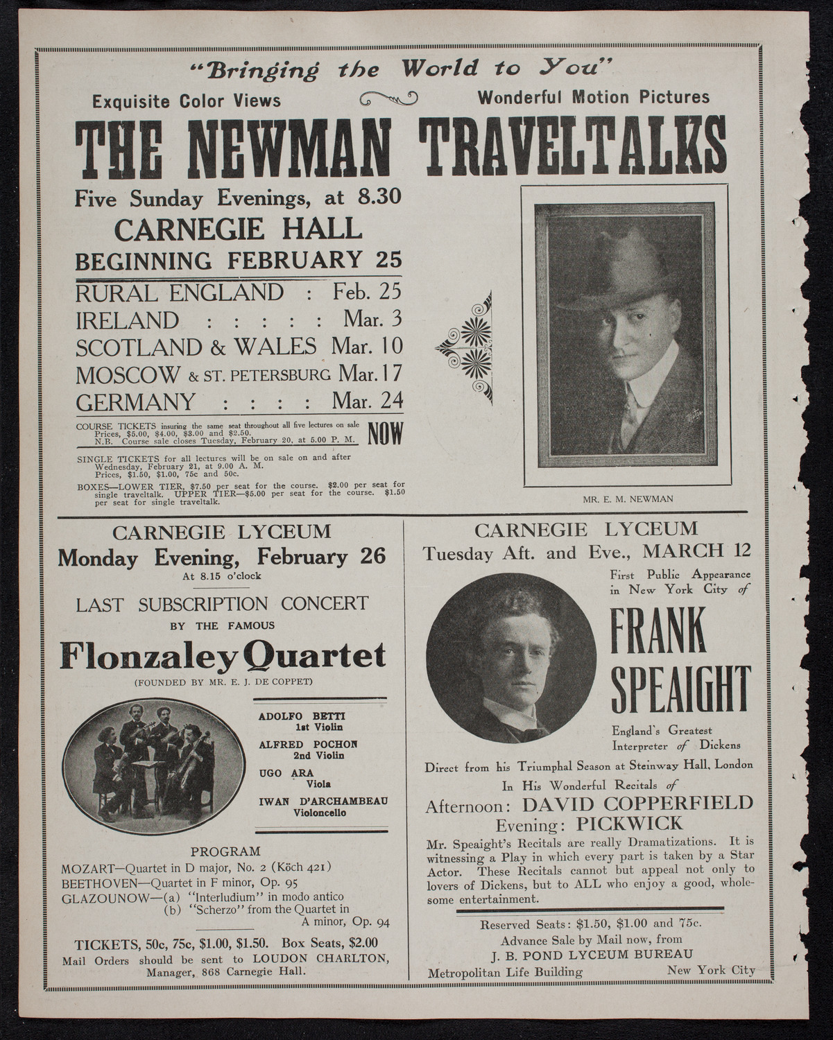 Volpe Symphony Society of New York, February 20, 1912, program page 10