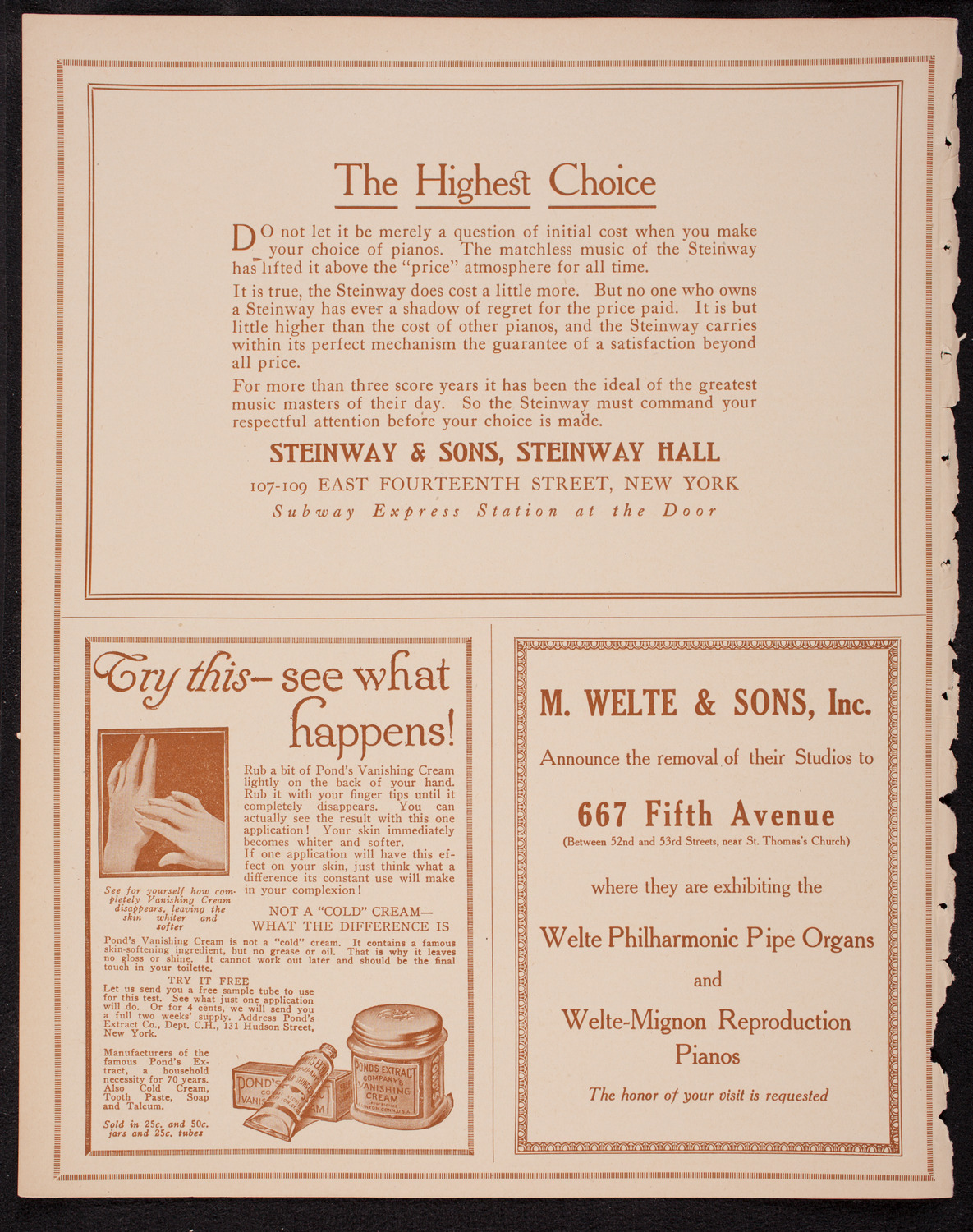 Boston Symphony Orchestra, November 4, 1916, program page 4