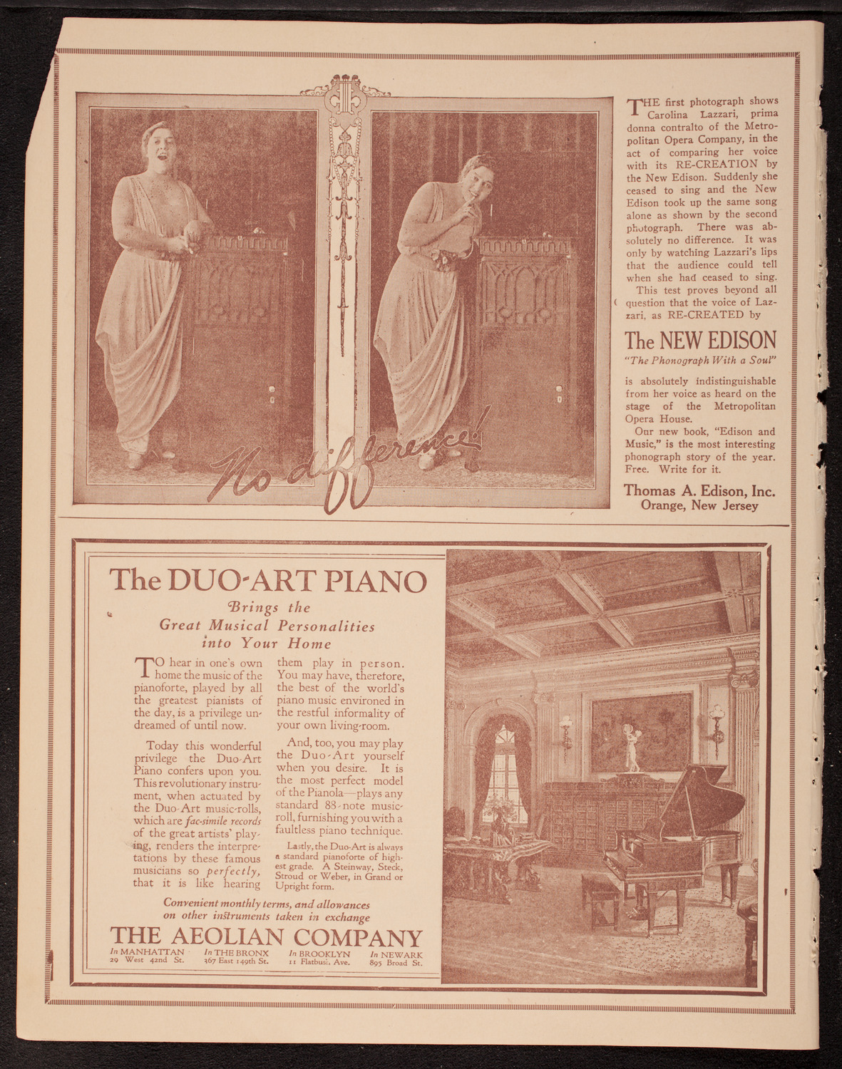 The Famous Palestine Music Ensemble "Zimro", November 1, 1919, program page 2