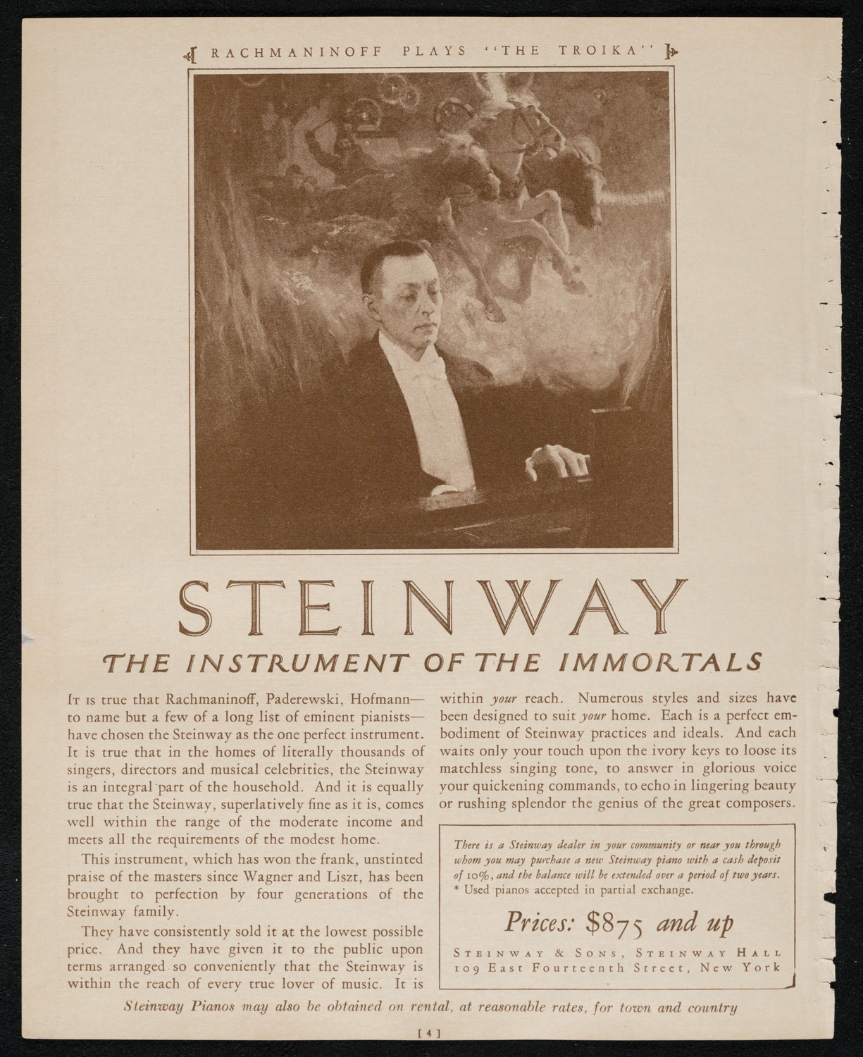 Philadelphia Orchestra, October 21, 1924, program page 4