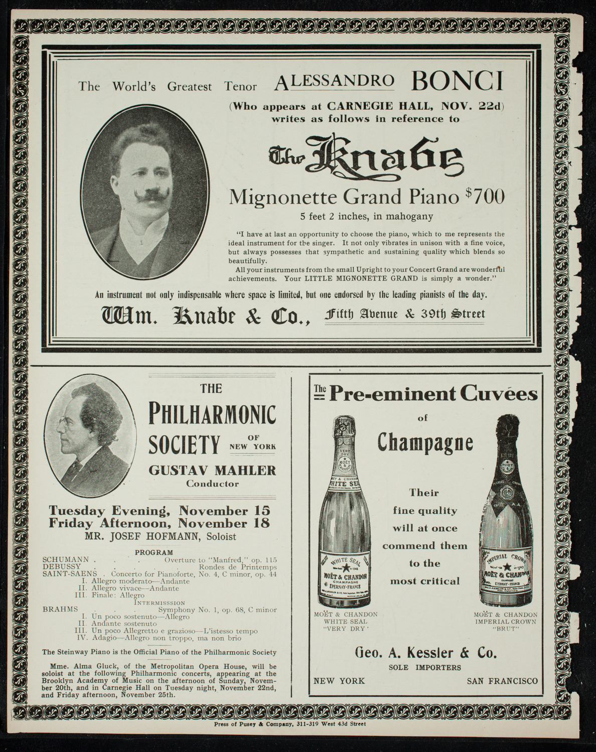 Jeanne Jomelli, Soprano, November 15, 1910, program page 12
