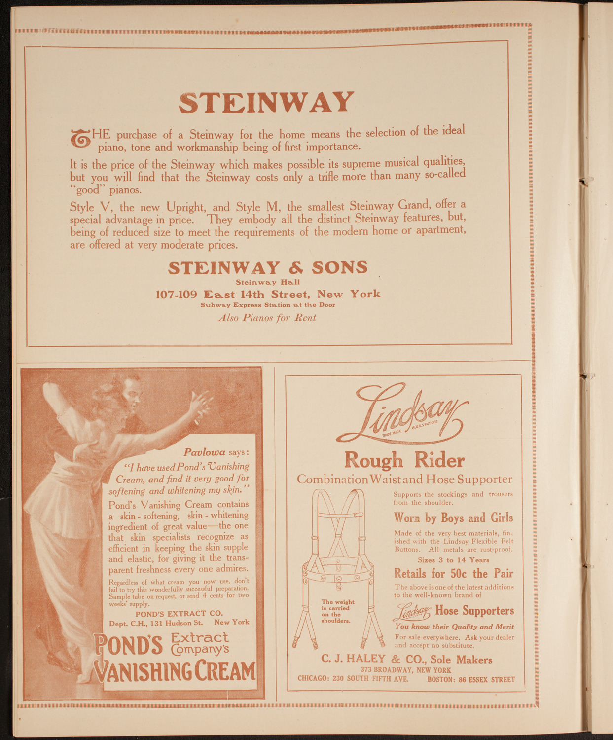 Fritz Kreisler, Violin, December 30, 1914, program page 8