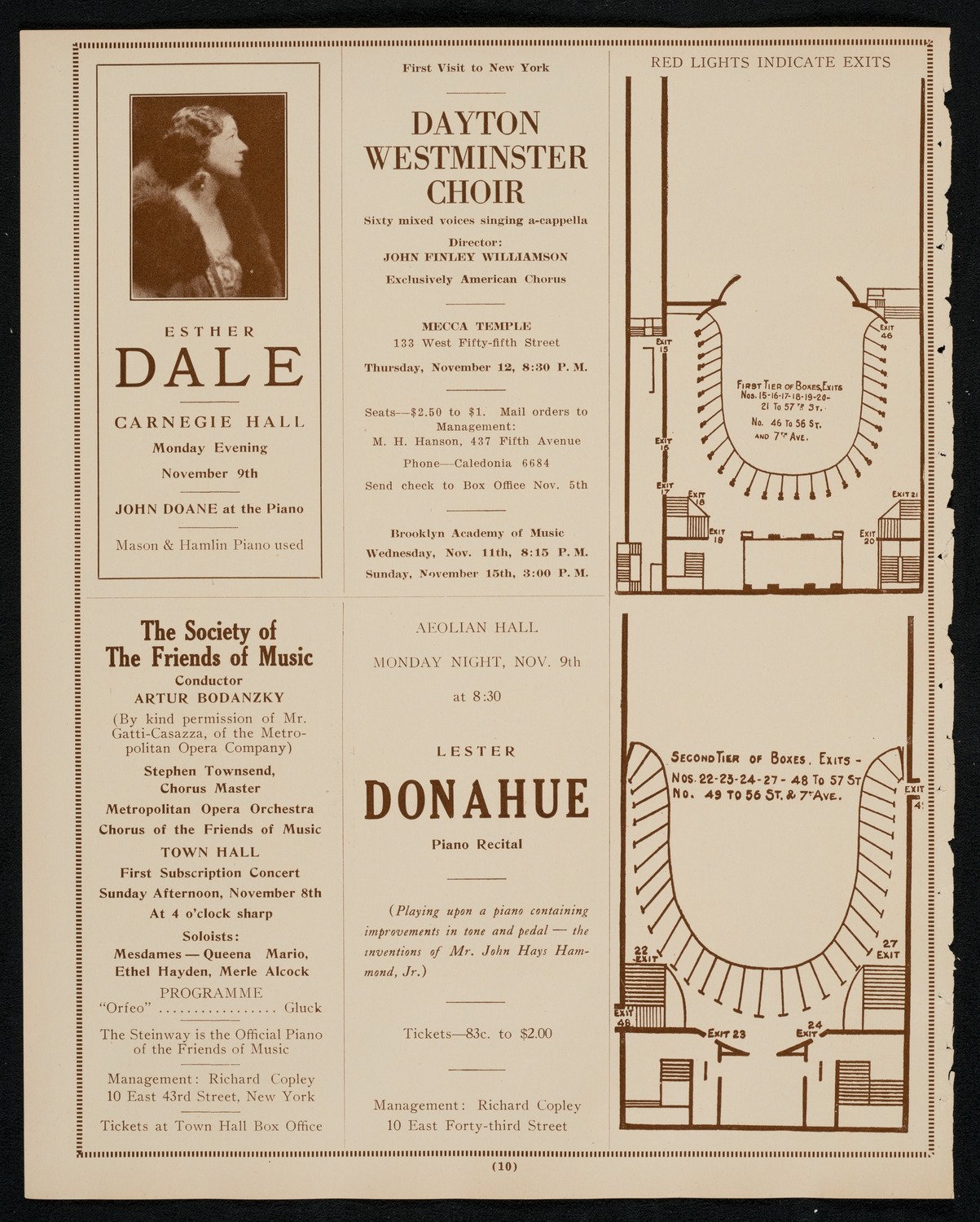 New York Philharmonic, November 5, 1925, program page 10