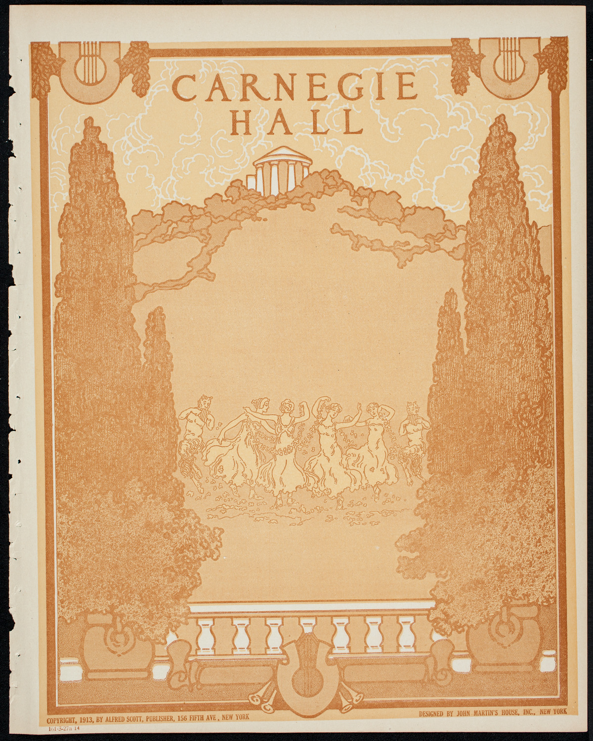 New York Philharmonic, March 27, 1914, program page 1