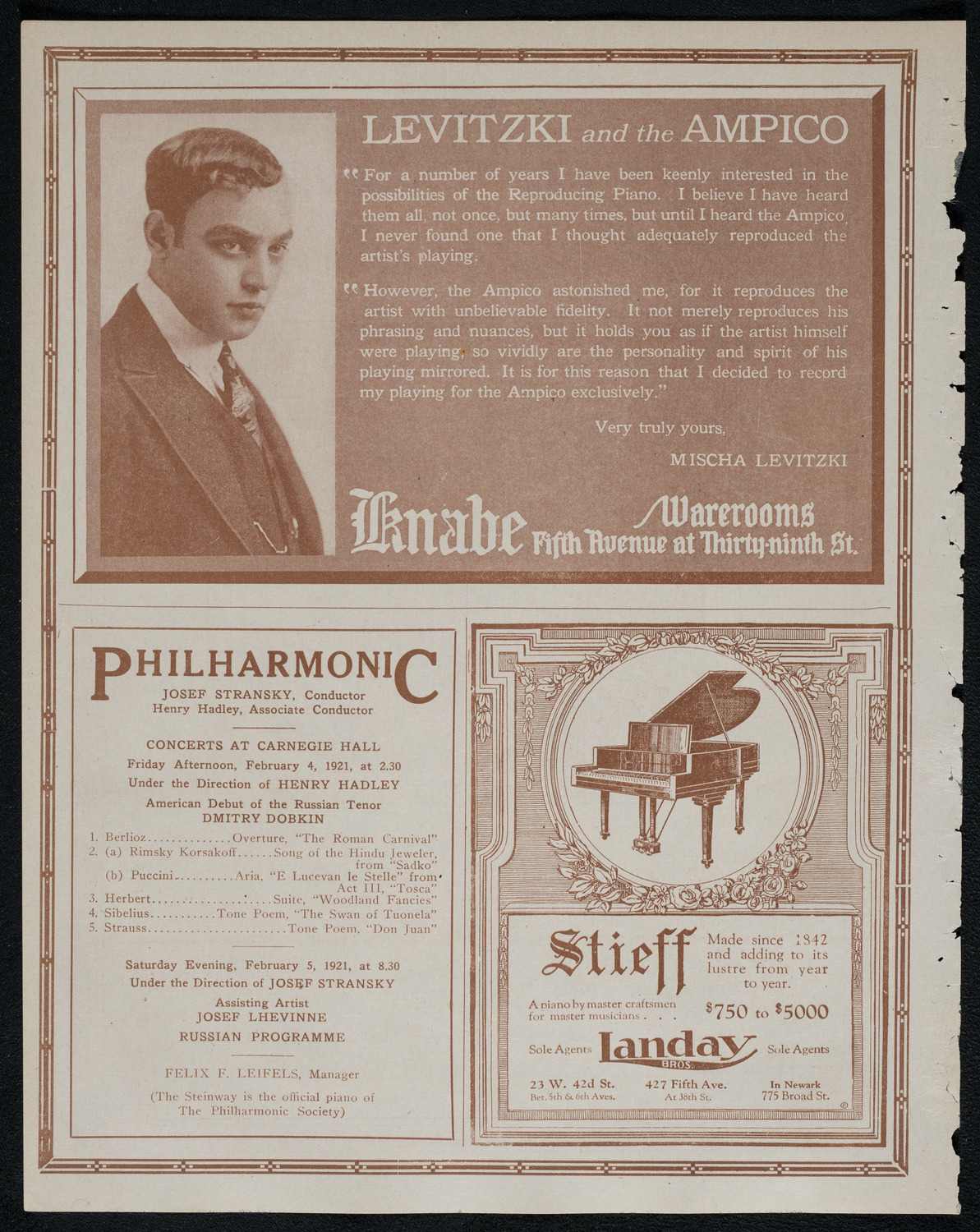 Mecca Temple of New York: Ancient Arabic Order of the Nobles of the Mystic Shrine, January 31, 1921, program page 12