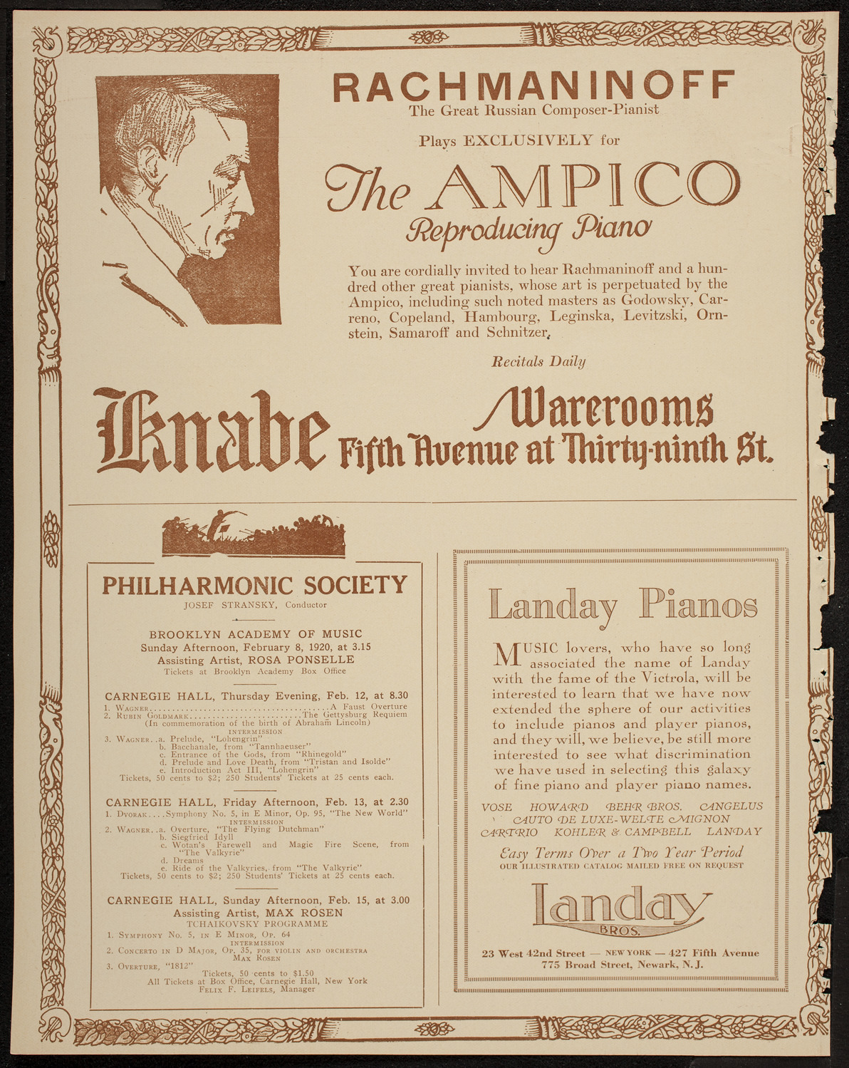 Burton Holmes Travelogue: Vanished Russia, February 8, 1920, program page 12
