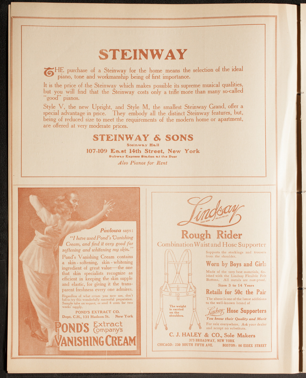 New York Philharmonic, January 22, 1915, program page 4