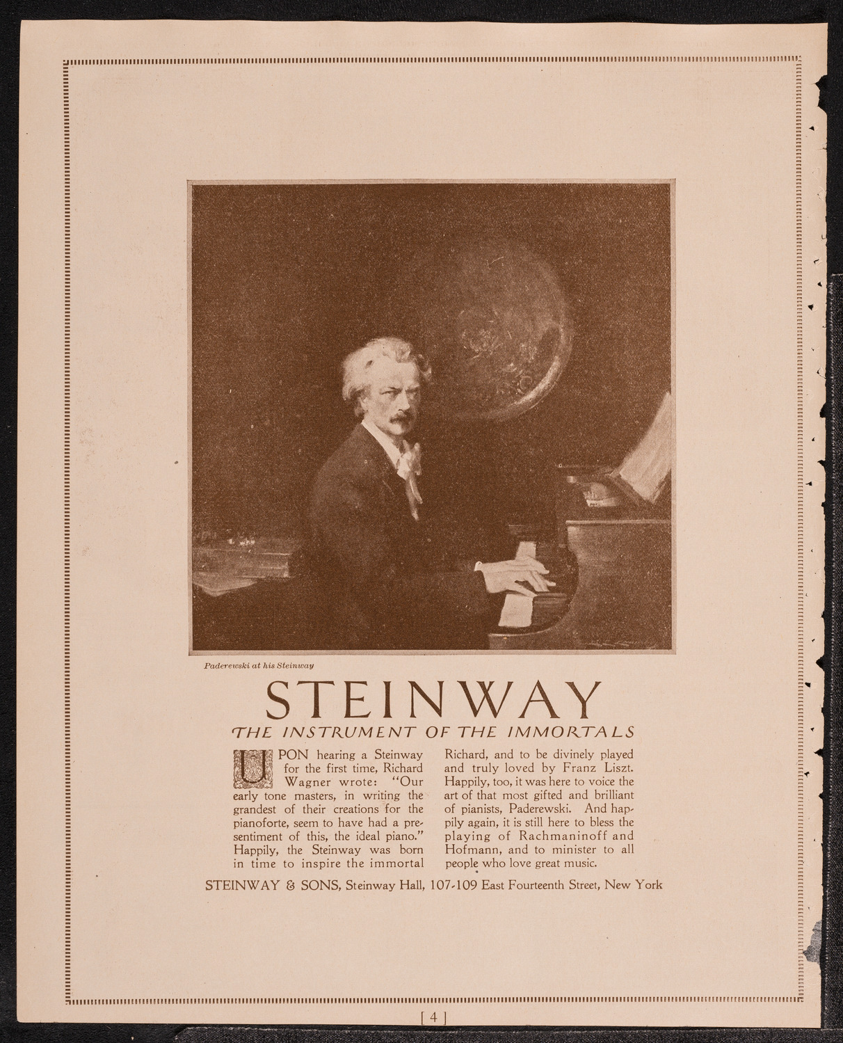 Philadelphia Orchestra, October 18, 1921, program page 4
