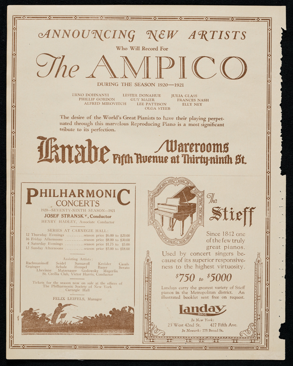 Mischa Violin, Violin, October 3, 1920, program page 12