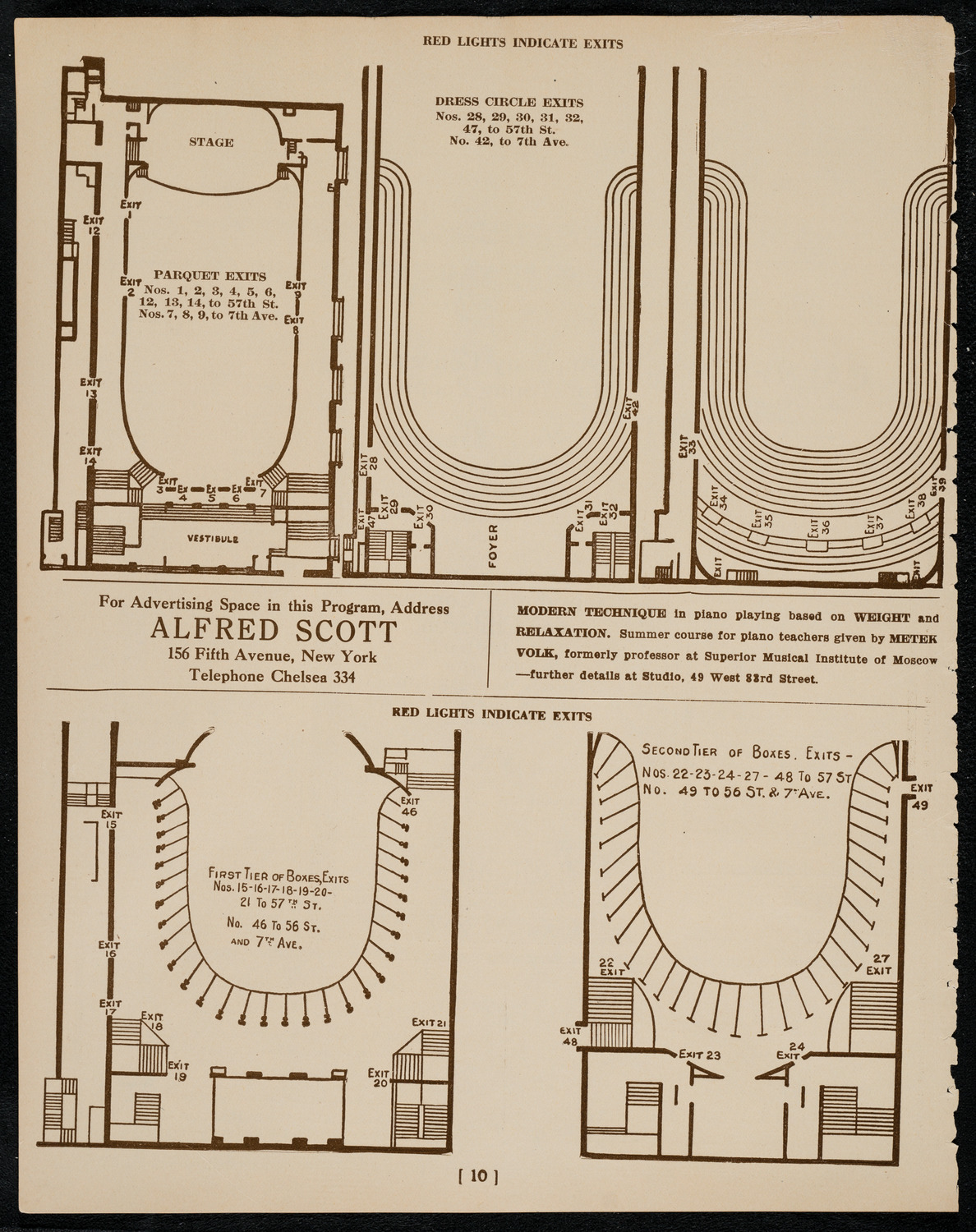 Sir Arthur Conan Doyle, April 12, 1922, program page 10
